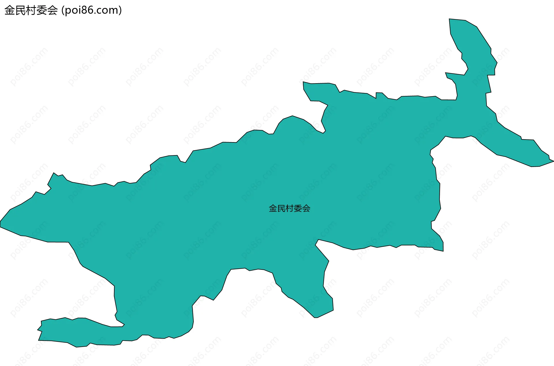 金民村委会边界地图