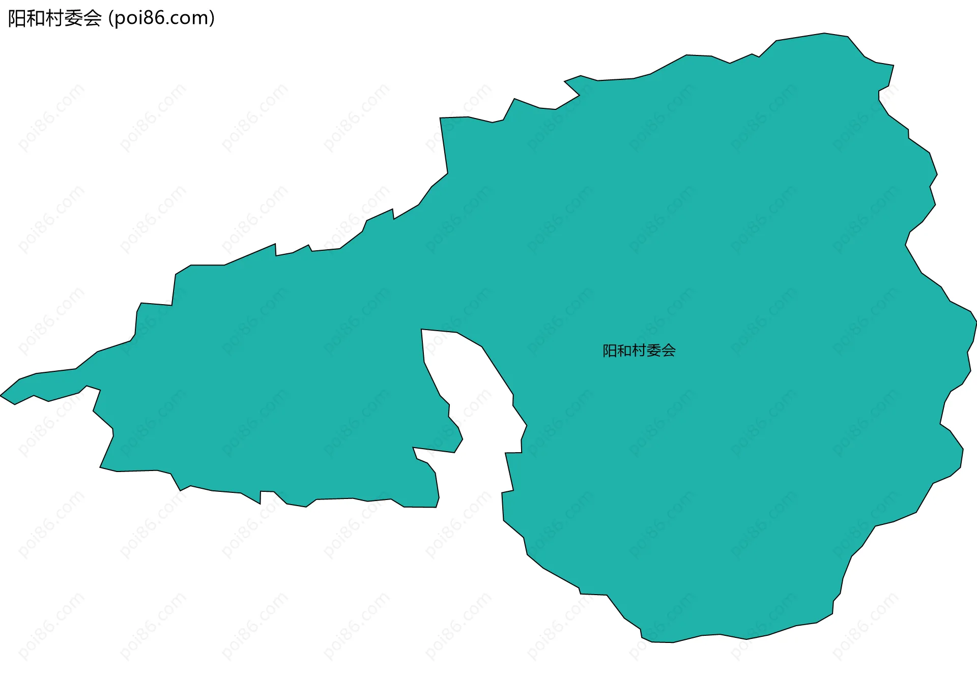 阳和村委会边界地图