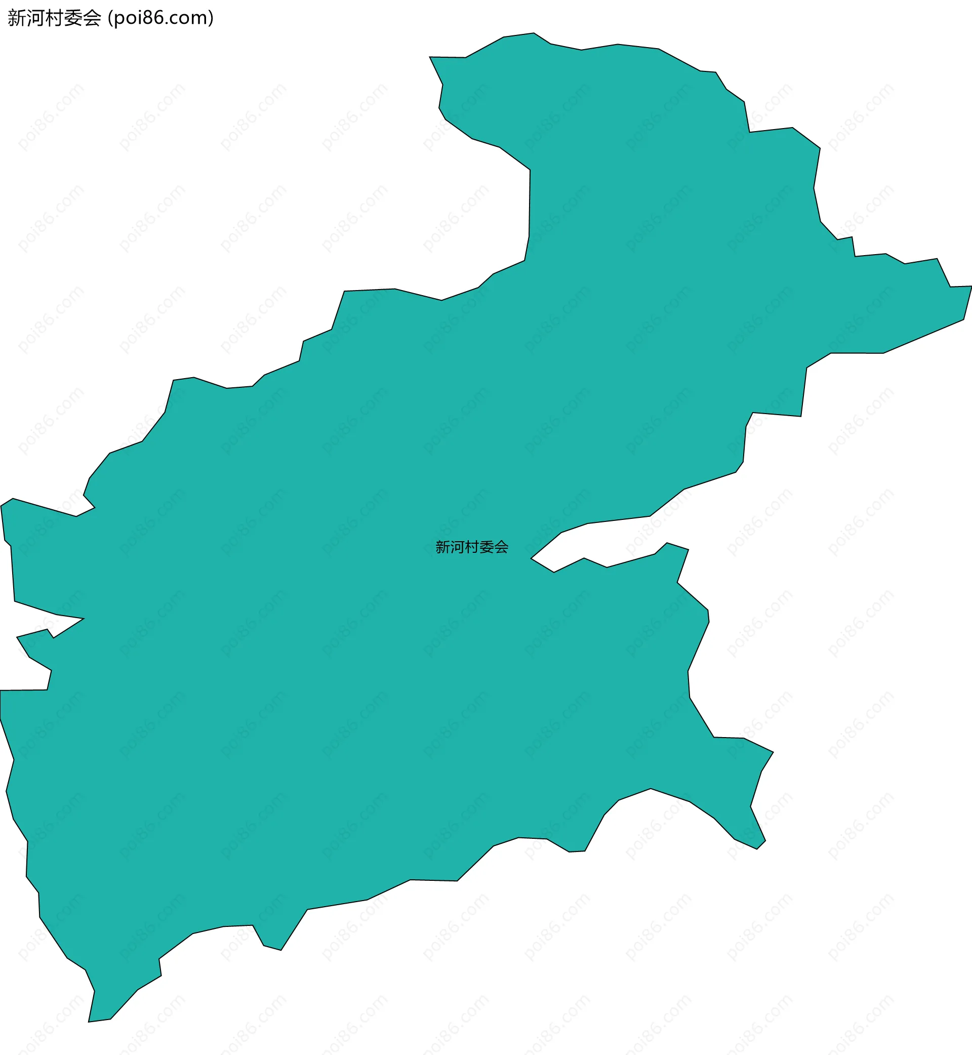 新河村委会边界地图