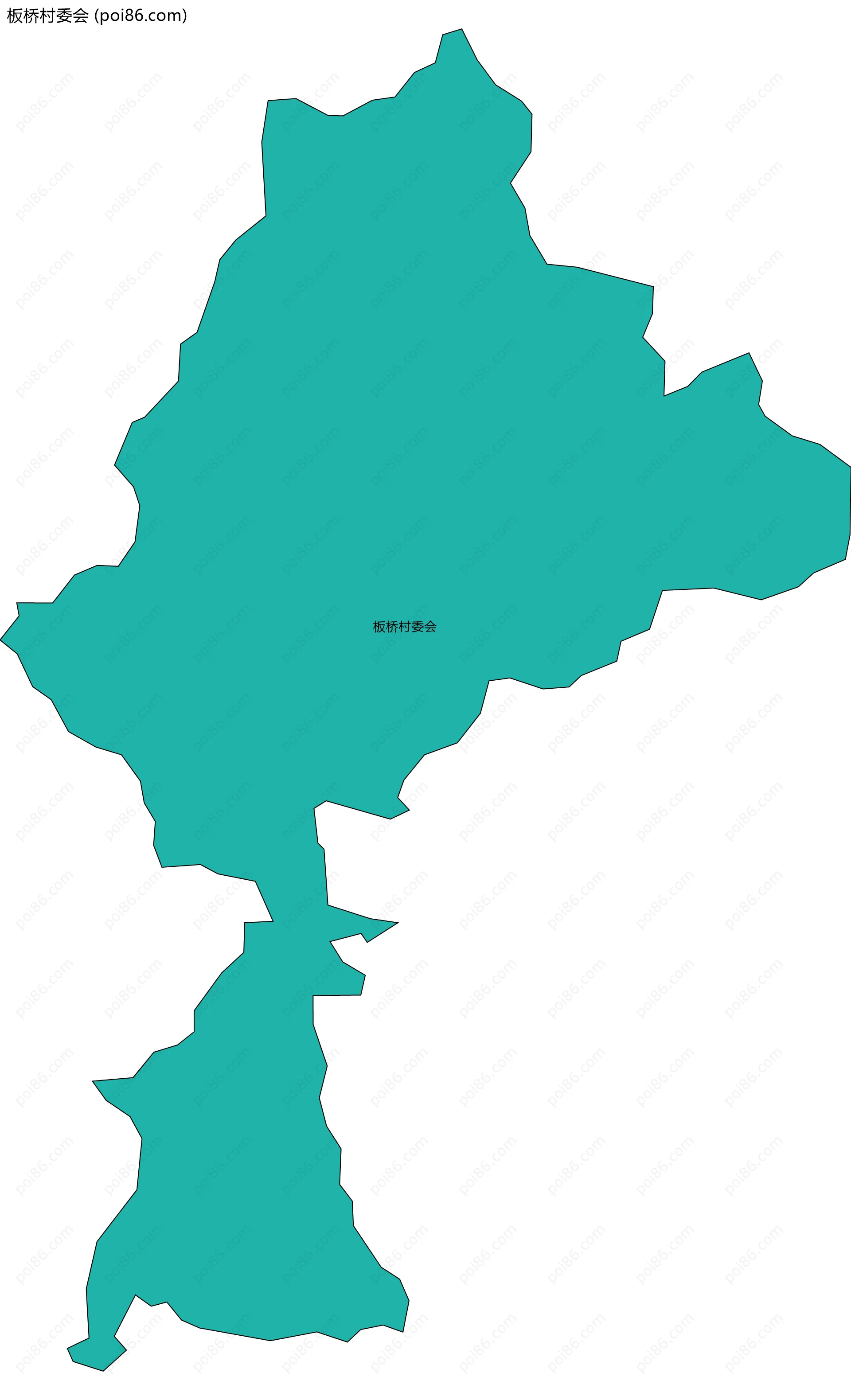 板桥村委会边界地图