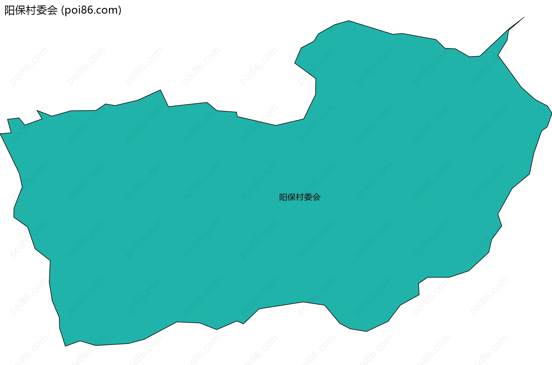 阳保村委会边界地图