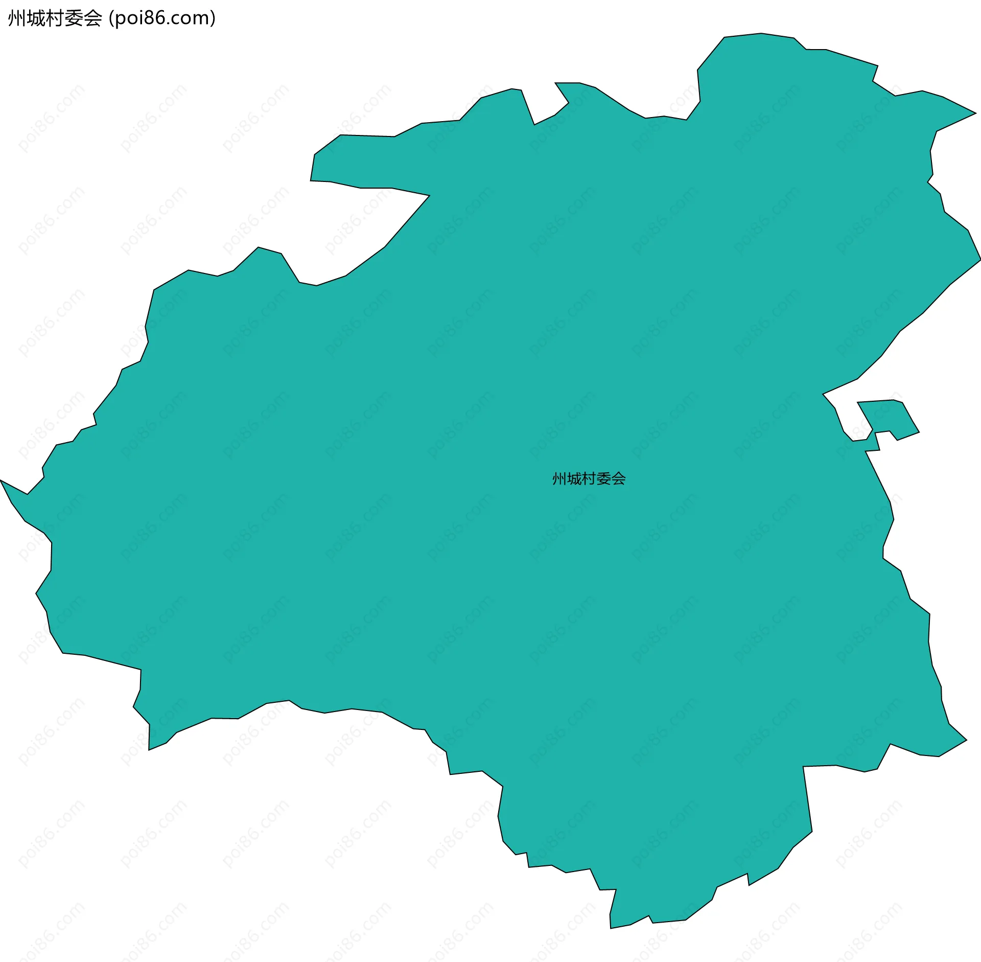 州城村委会边界地图