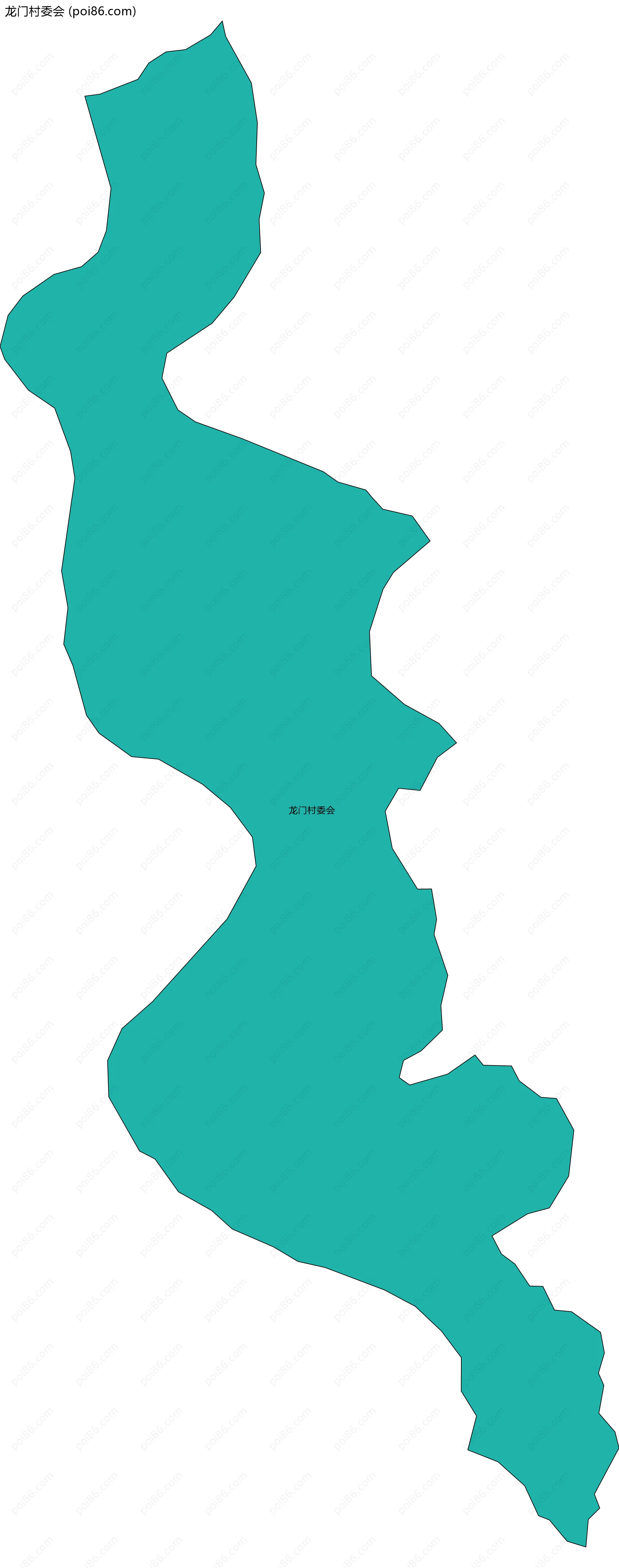 龙门村委会边界地图