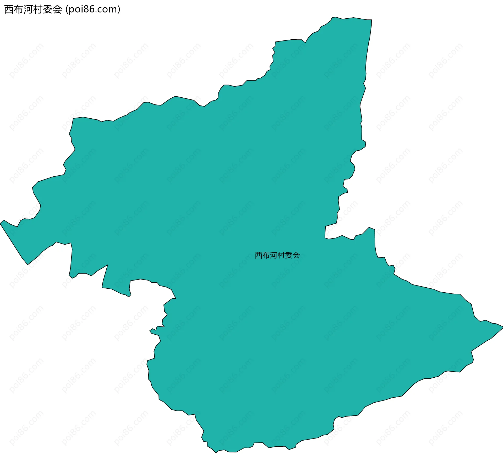 西布河村委会边界地图