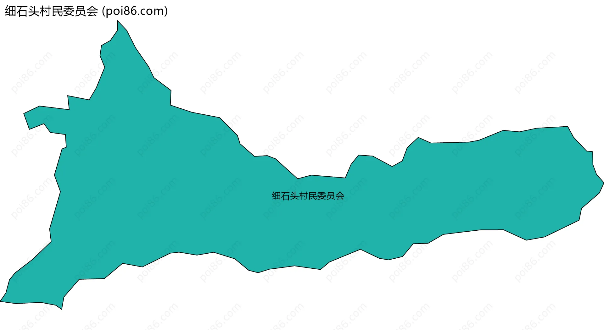 细石头村民委员会边界地图