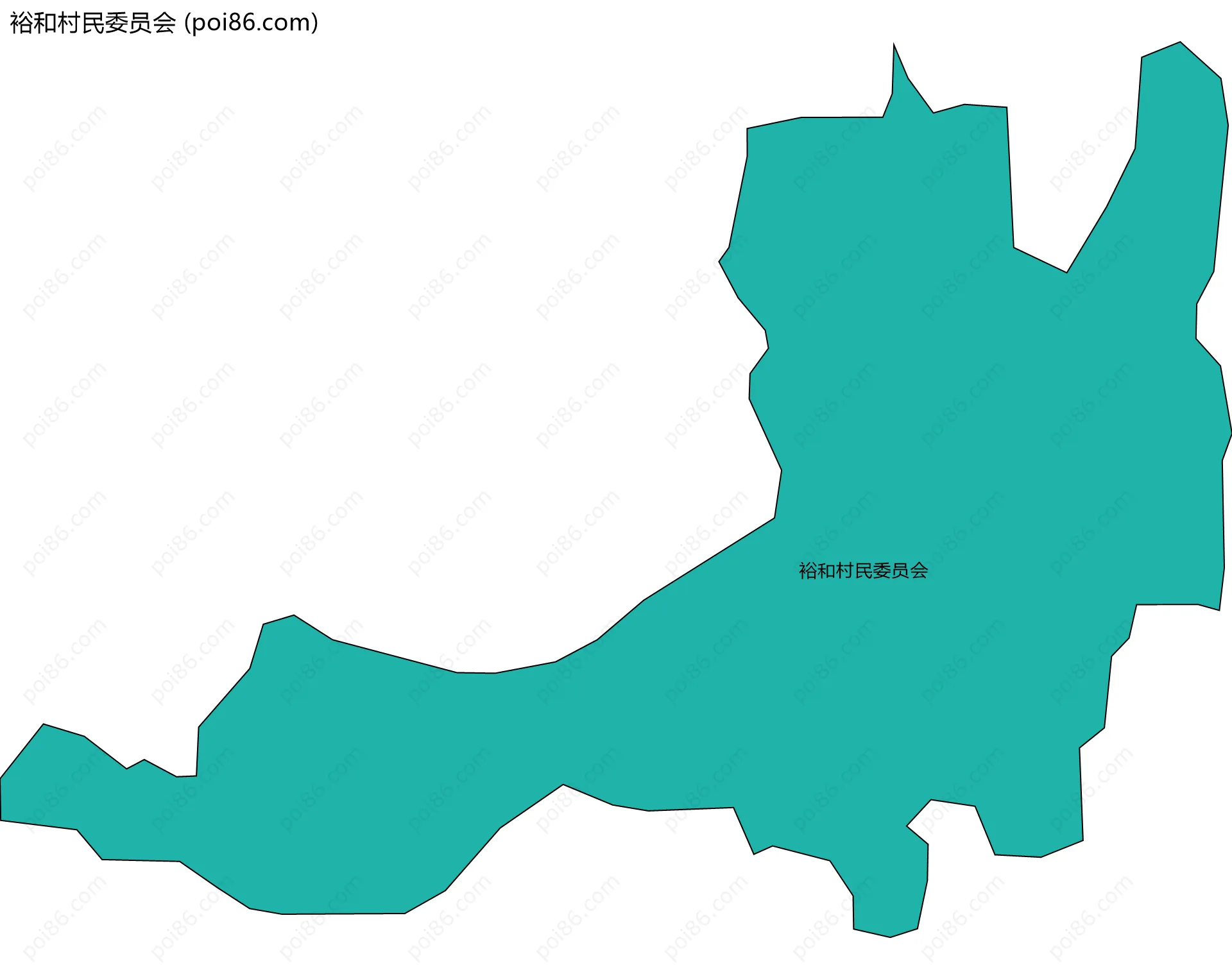 裕和村民委员会边界地图