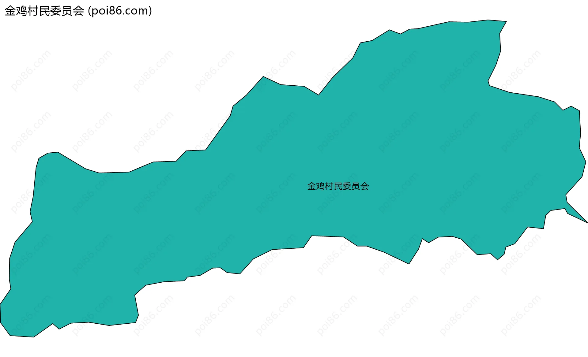 金鸡村民委员会边界地图