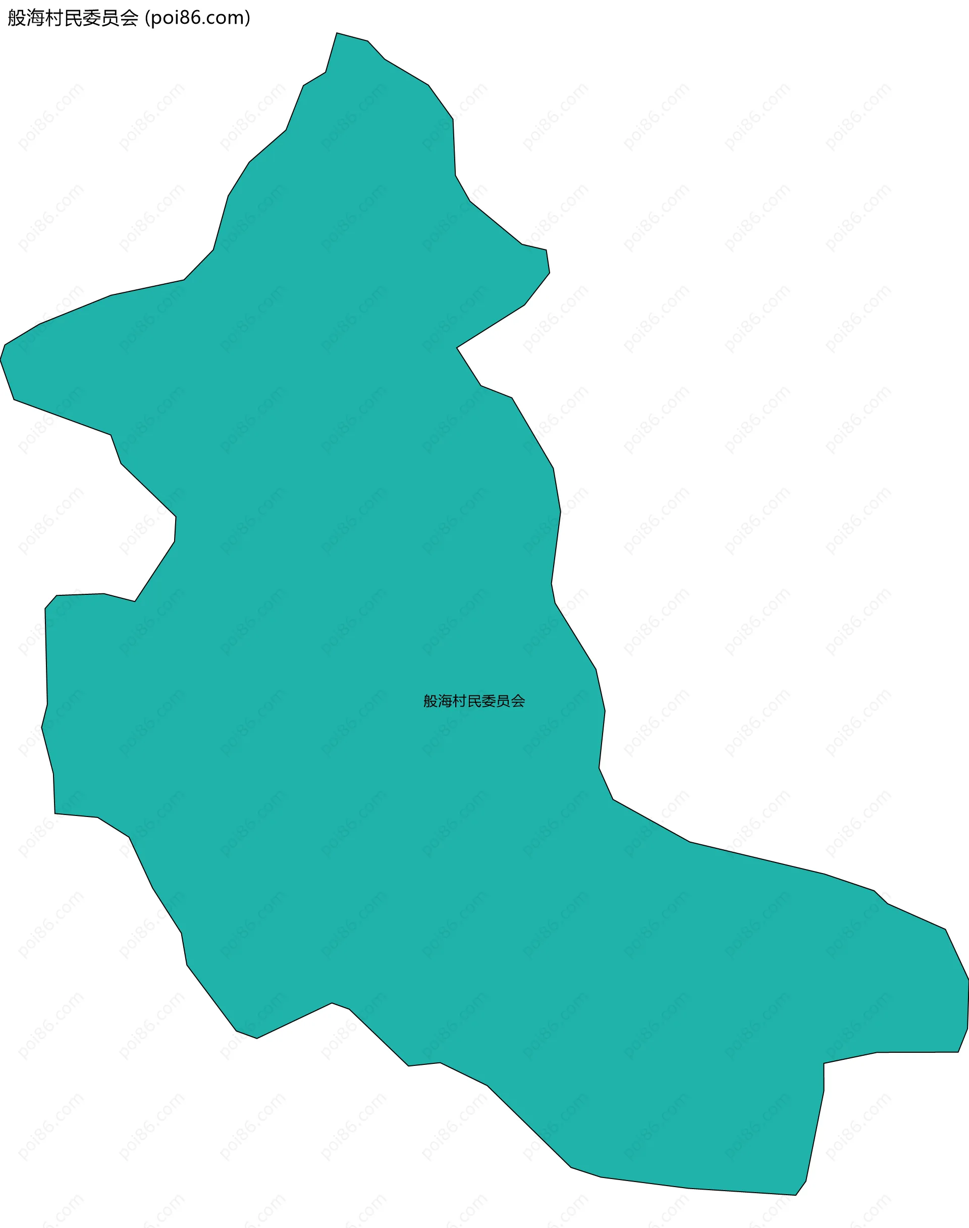般海村民委员会边界地图