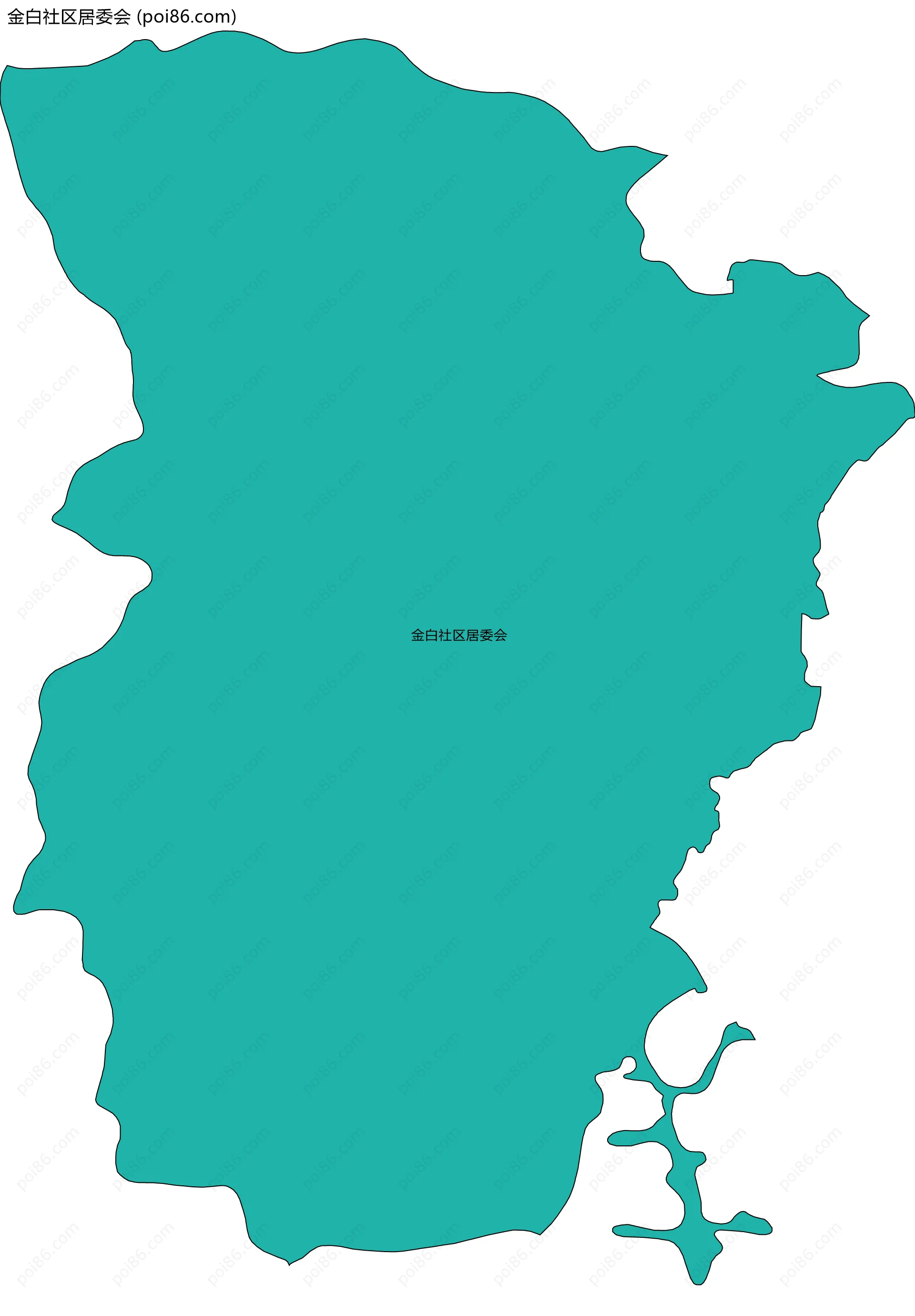 金白社区居委会边界地图