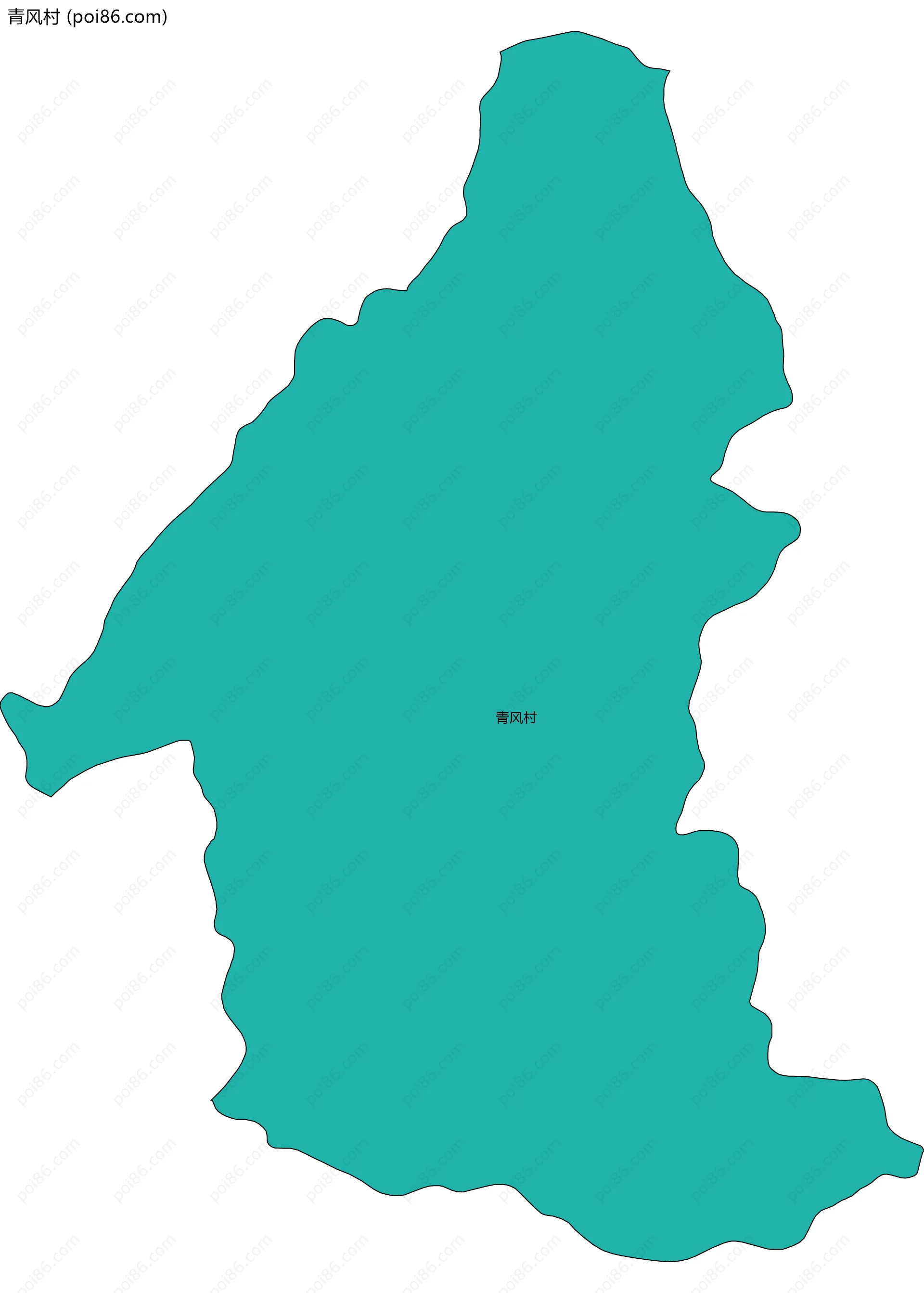 青风村边界地图