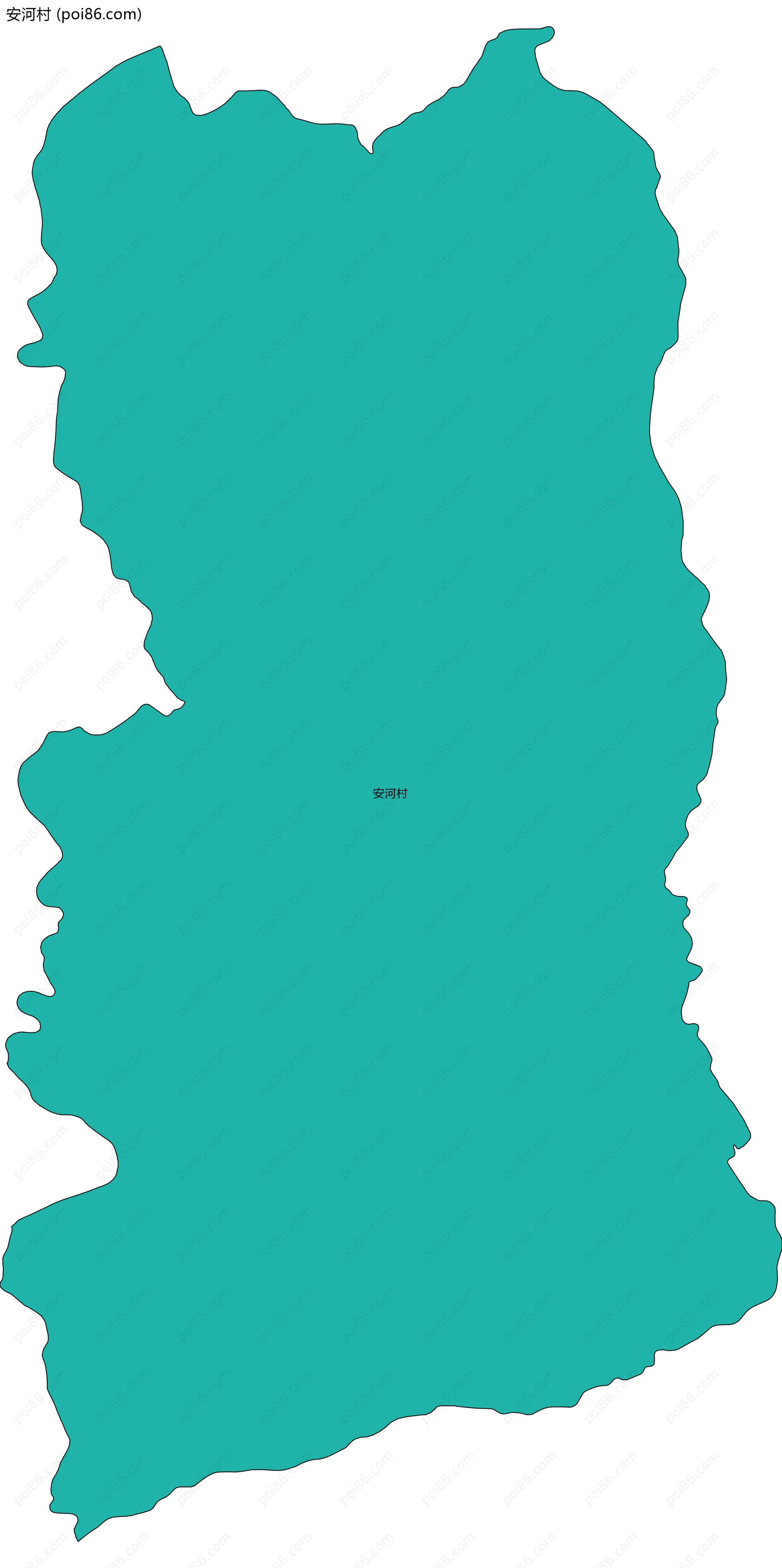 安河村边界地图