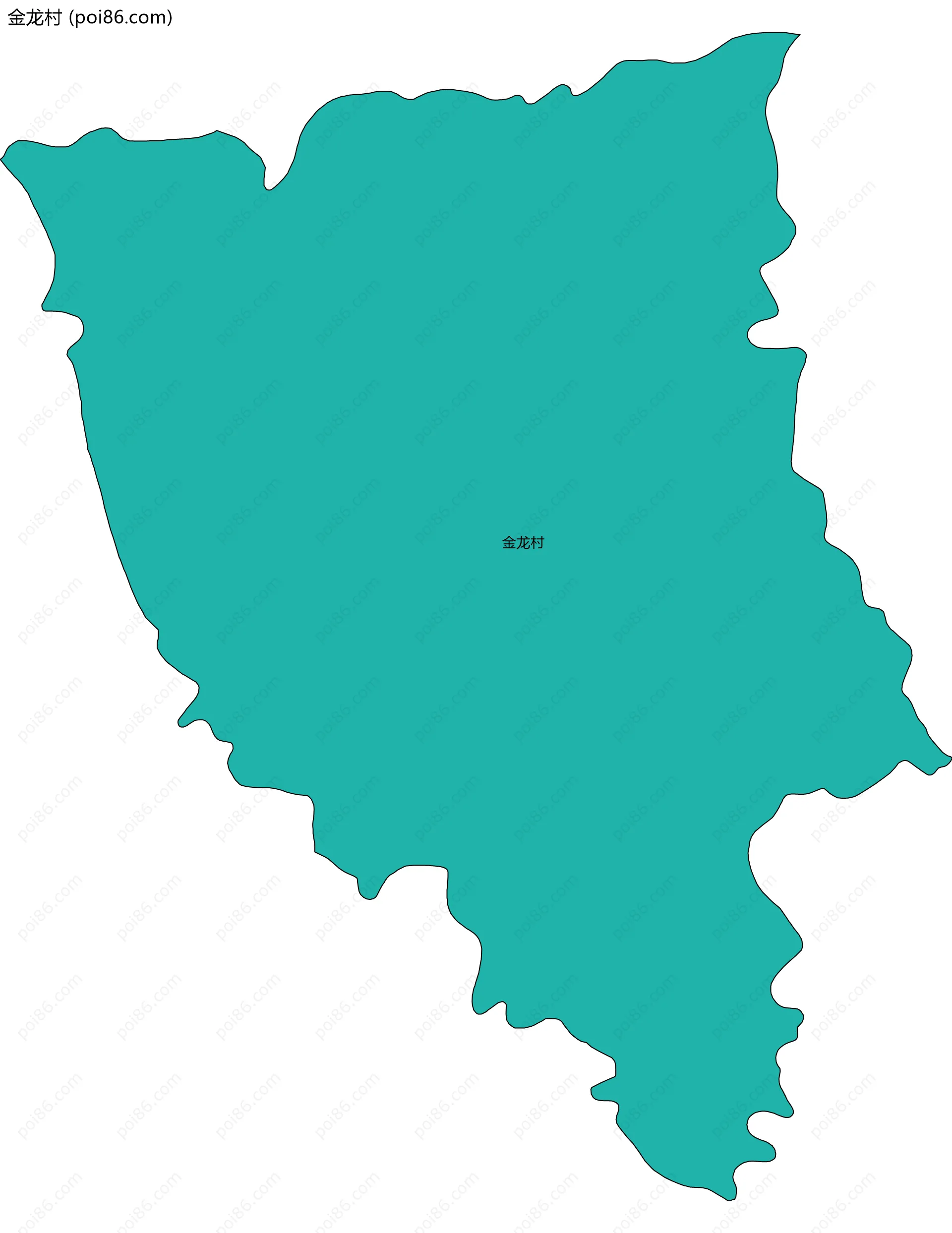 金龙村边界地图