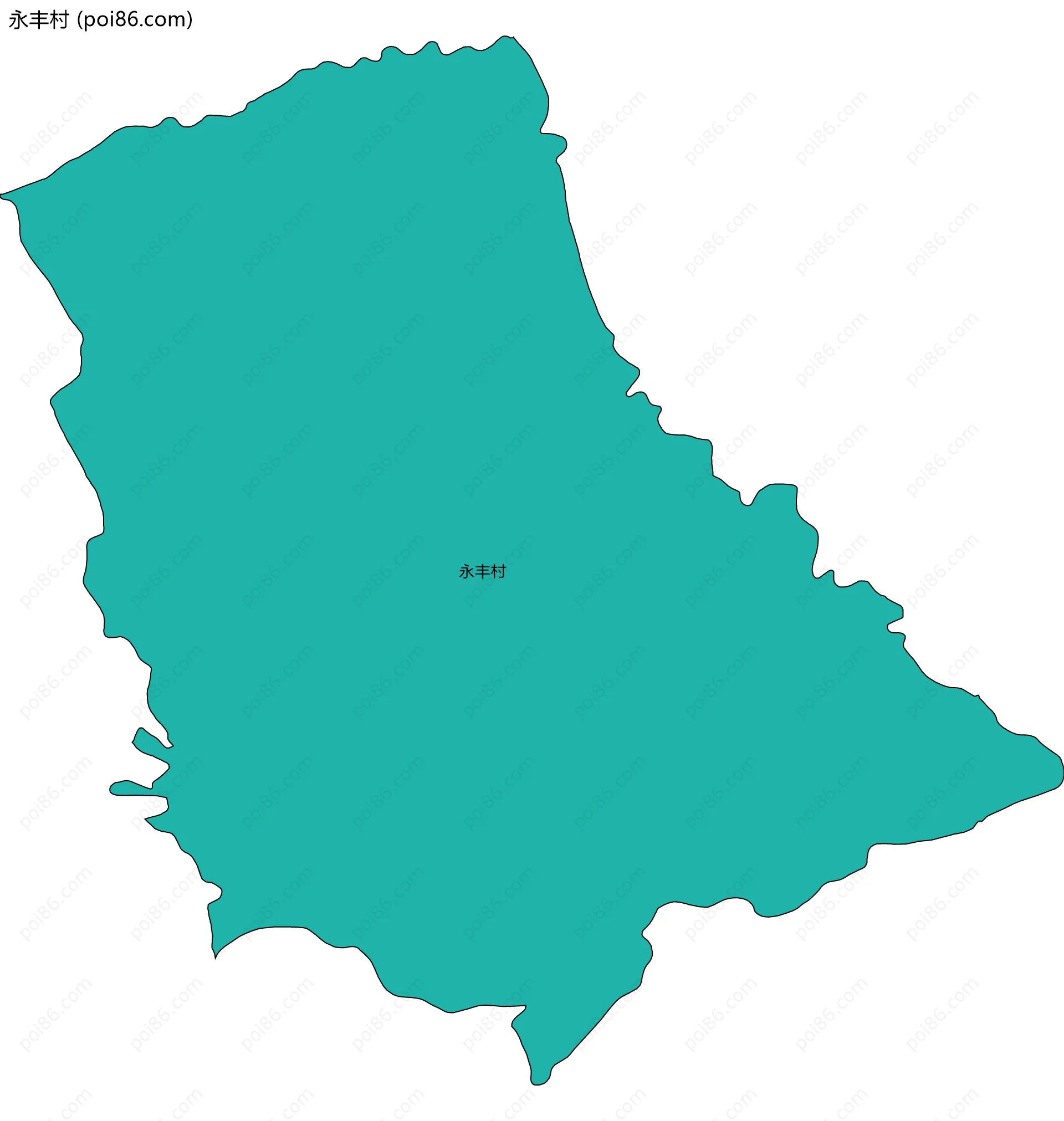 永丰村边界地图