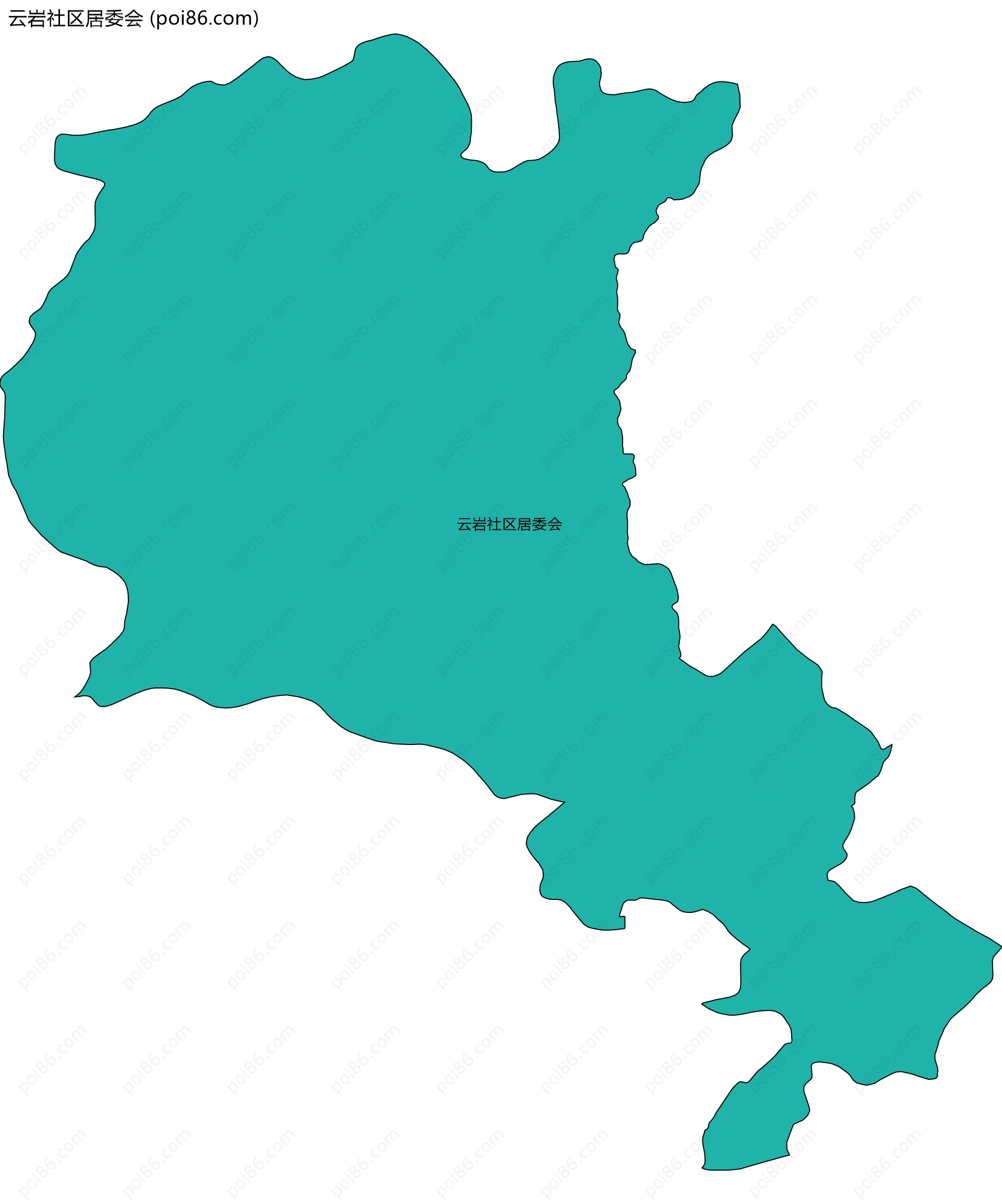 云岩社区居委会边界地图