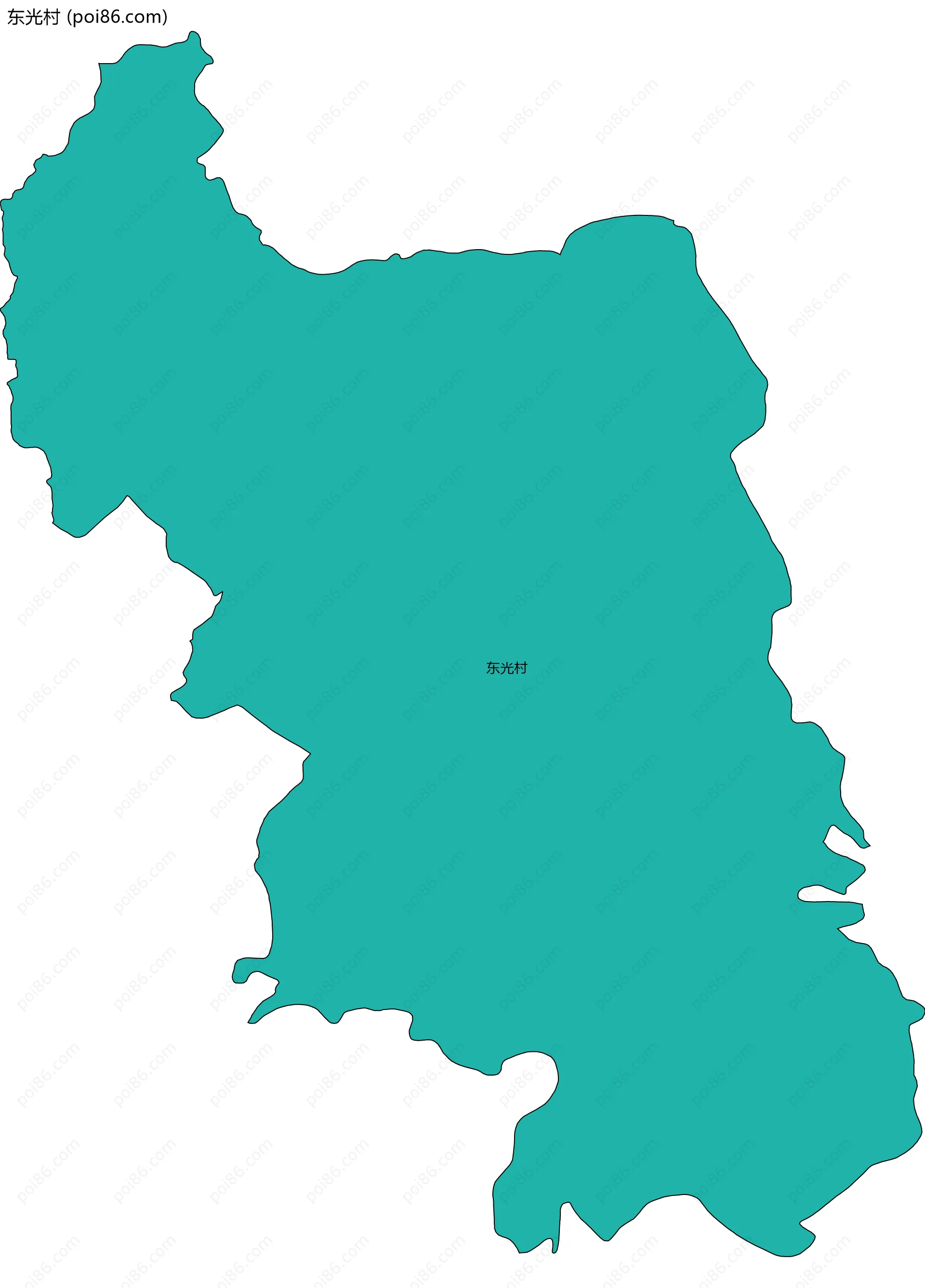 东光村边界地图