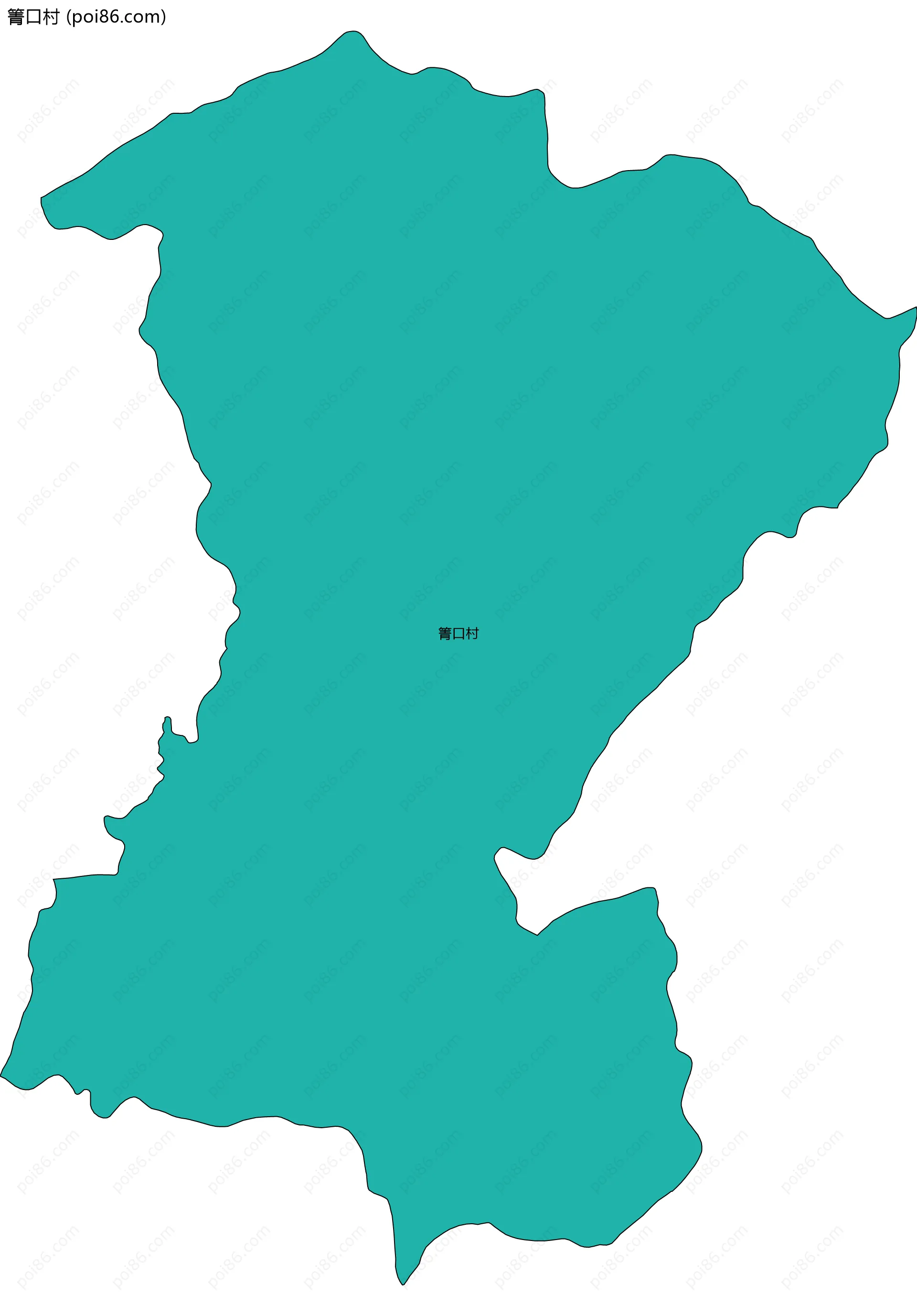 箐口村边界地图