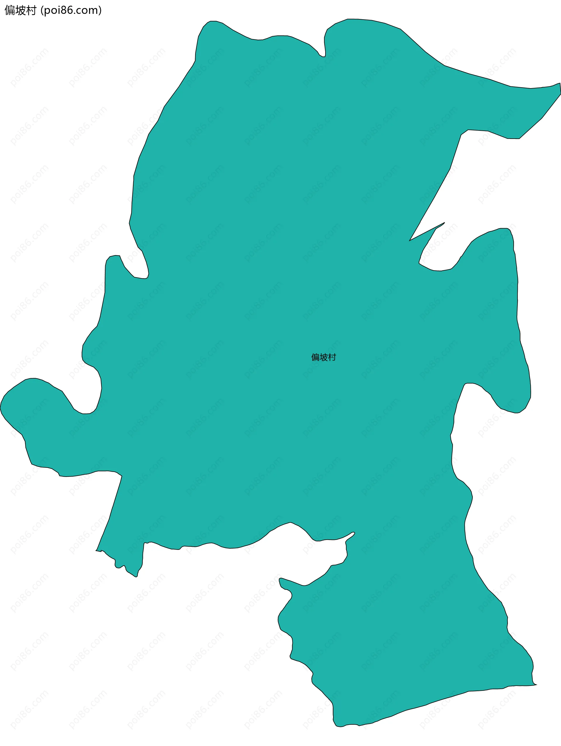 偏坡村边界地图