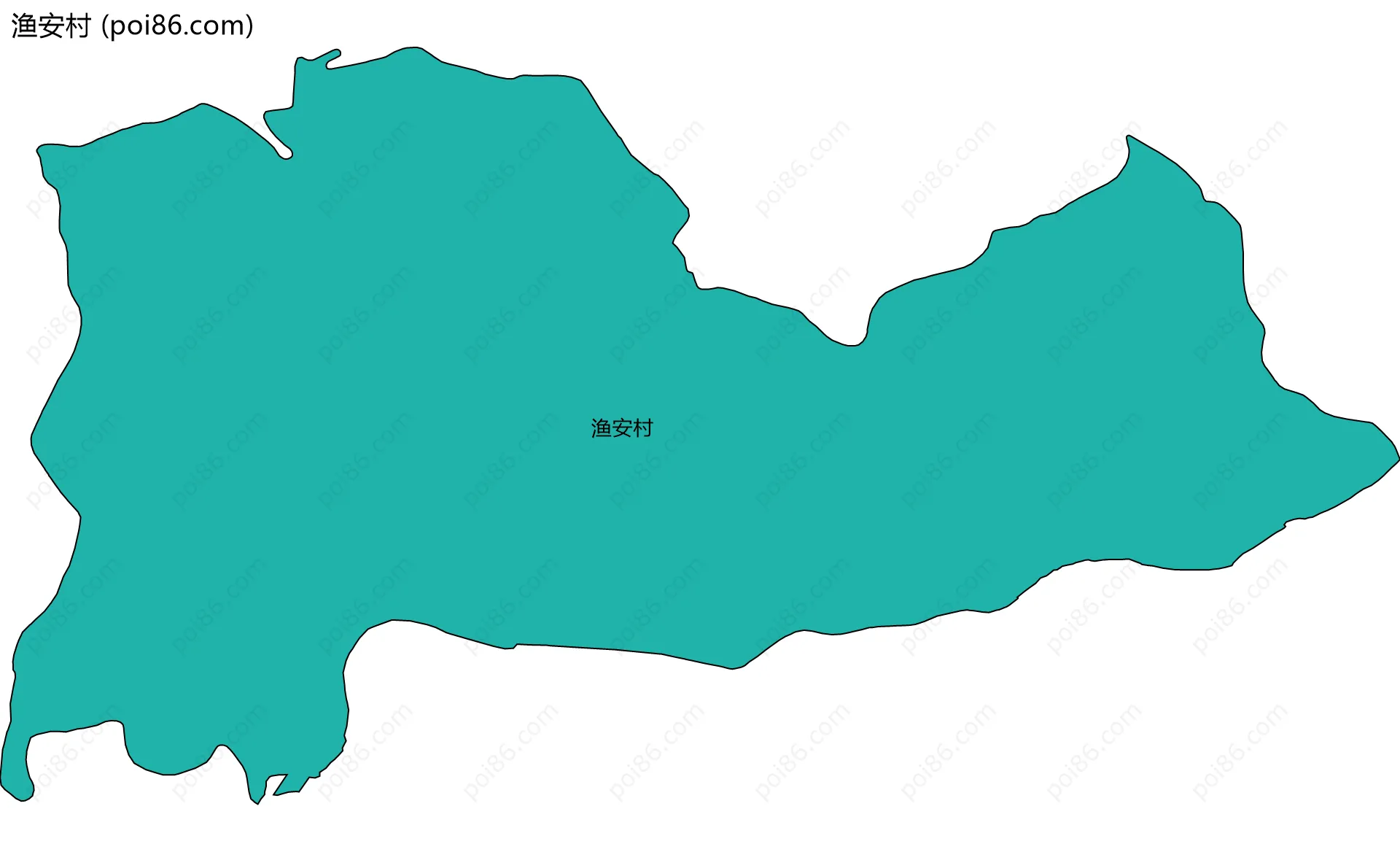 渔安村边界地图