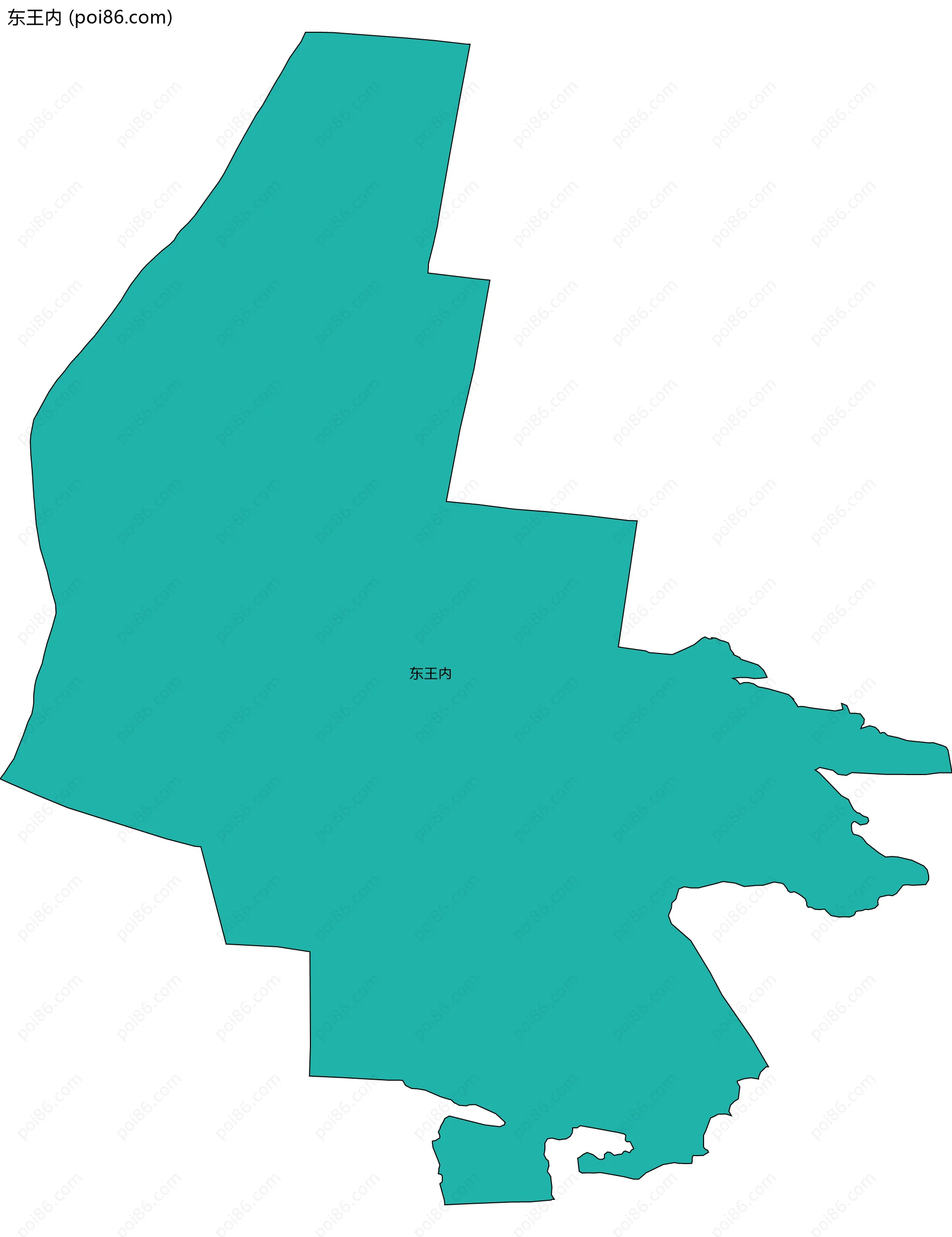 东王内边界地图