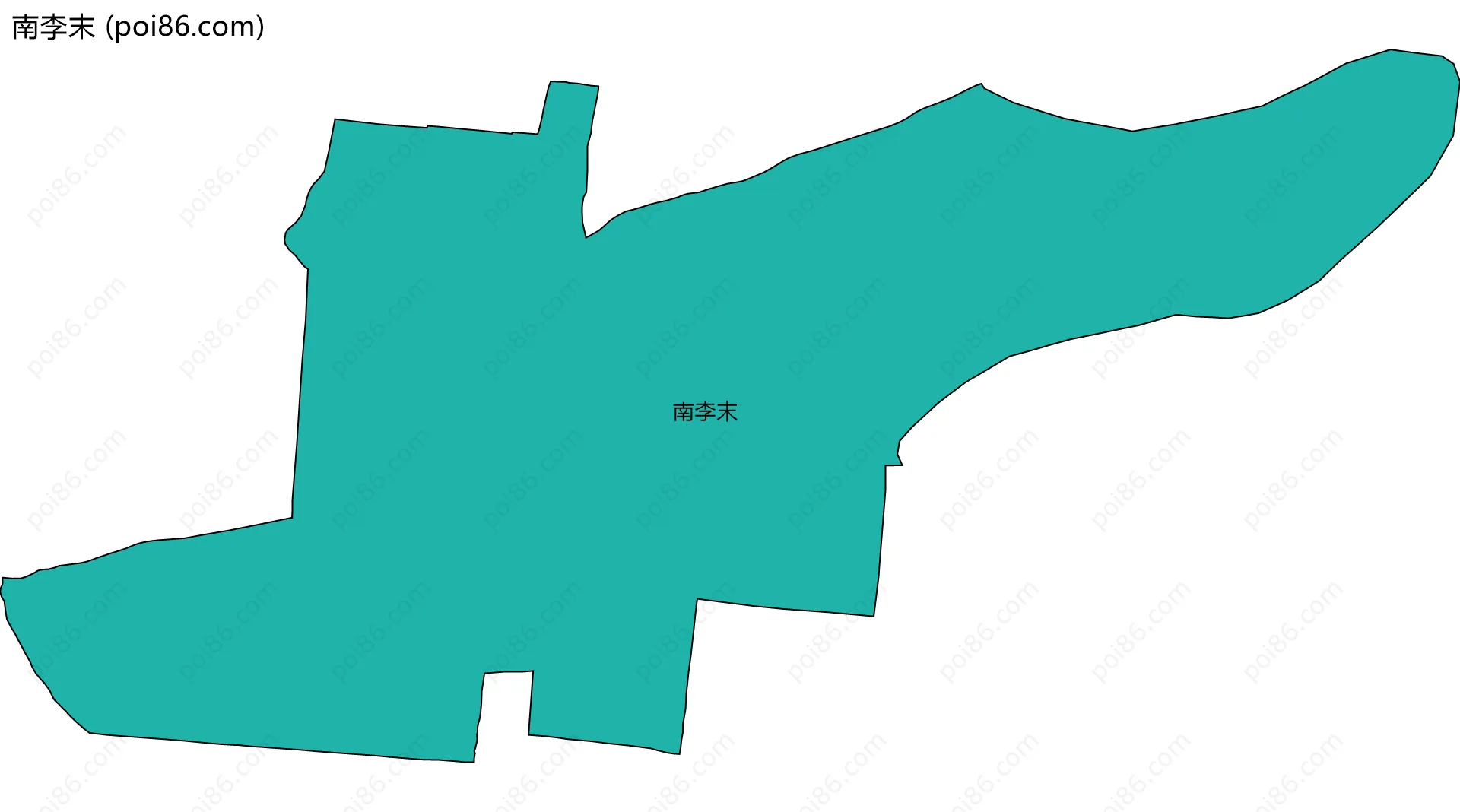南李末边界地图