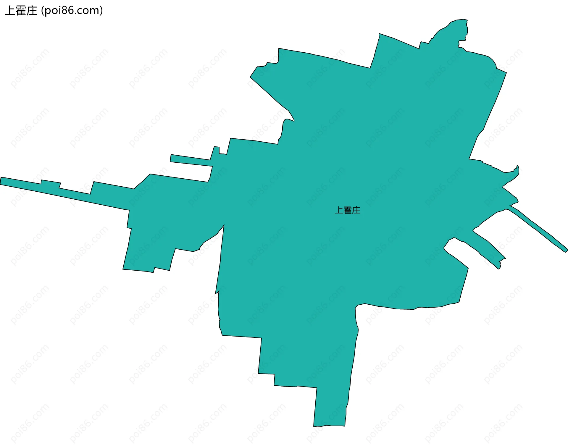 上霍庄边界地图