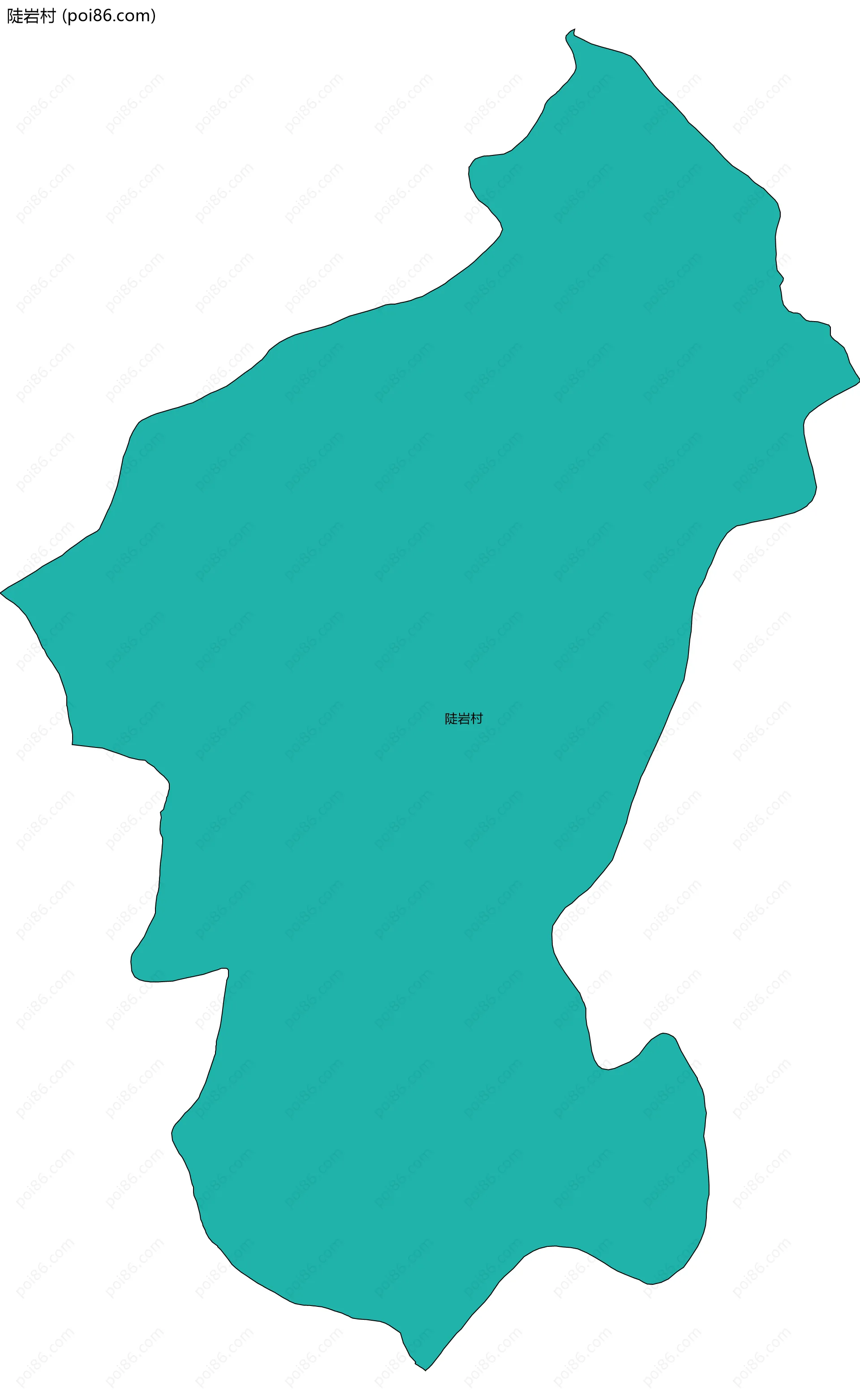 陡岩村边界地图