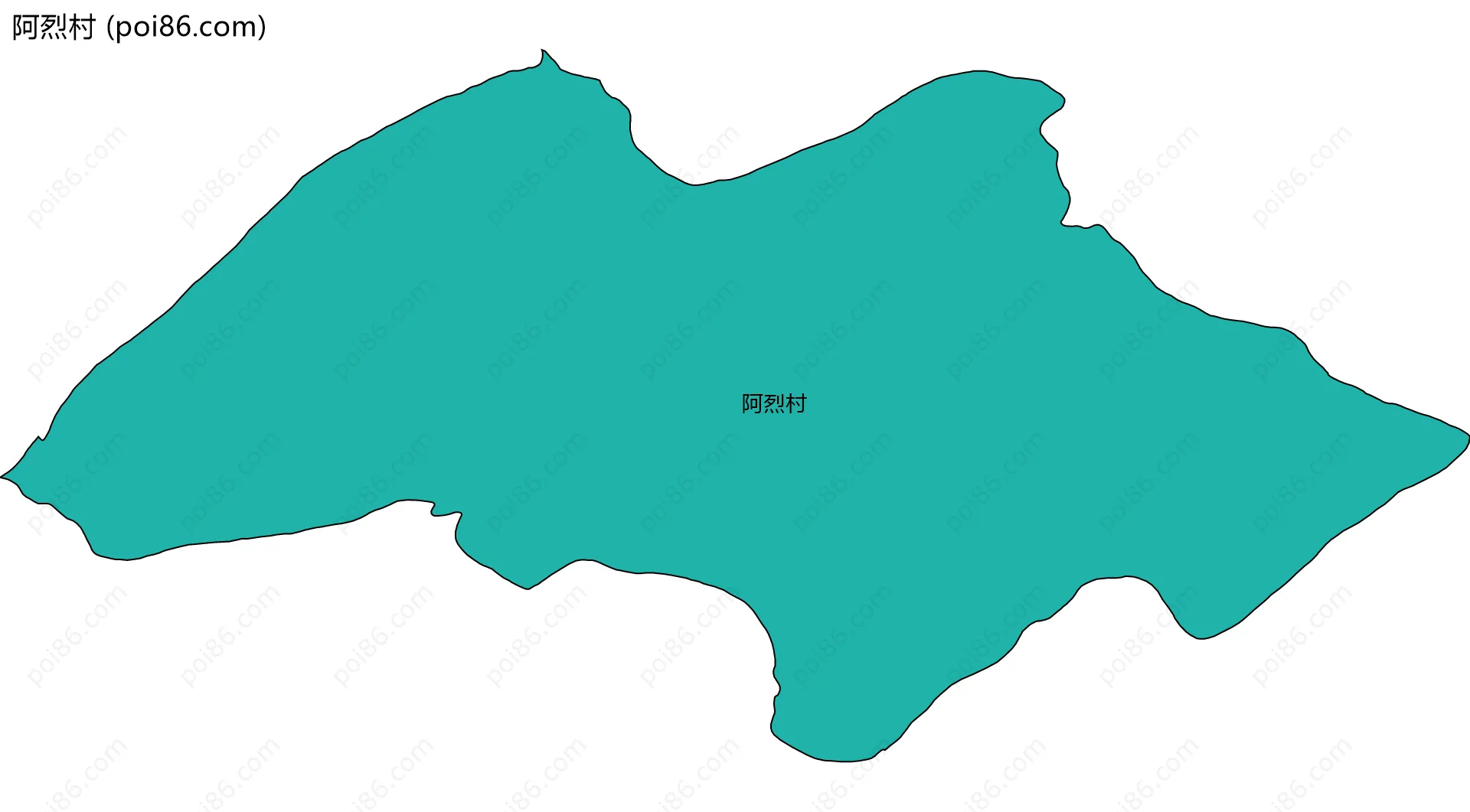 阿烈村边界地图