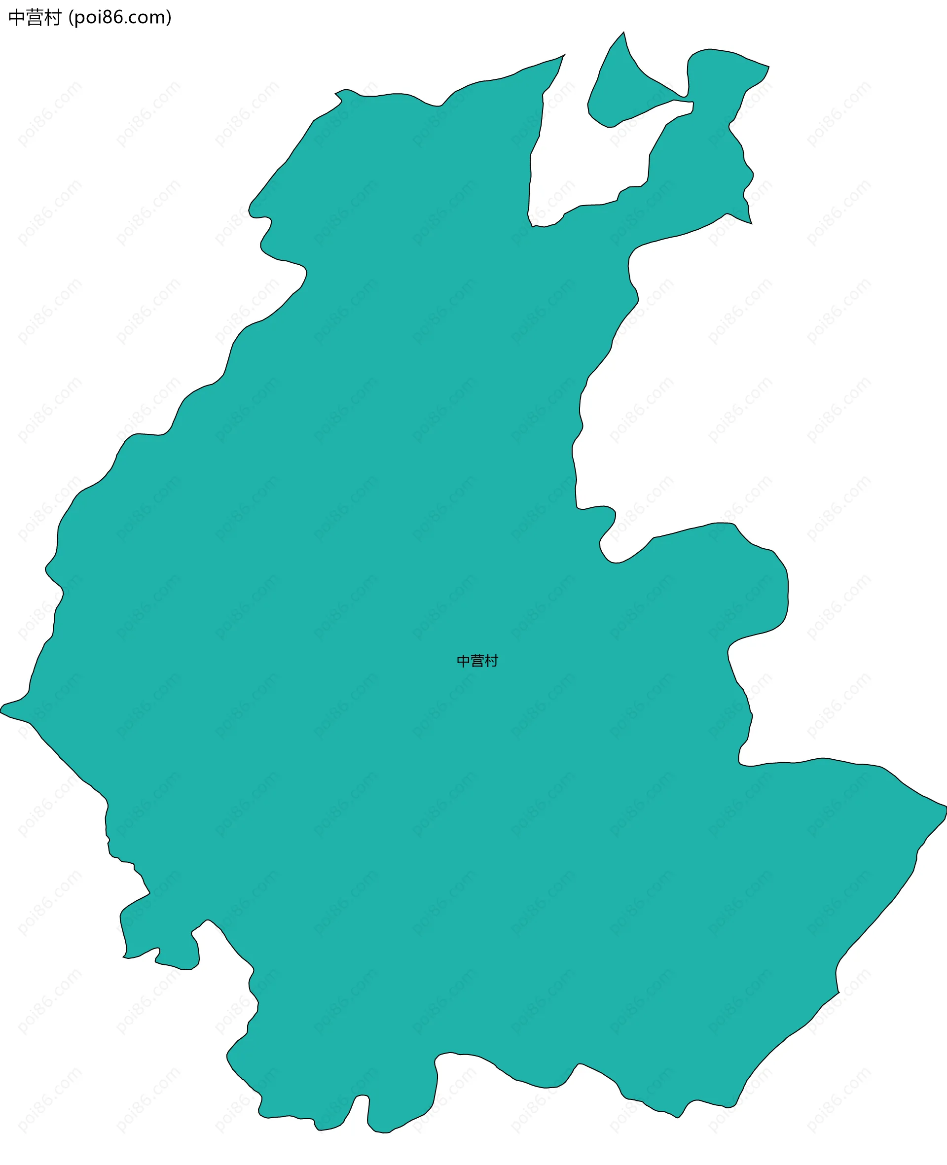 中营村边界地图