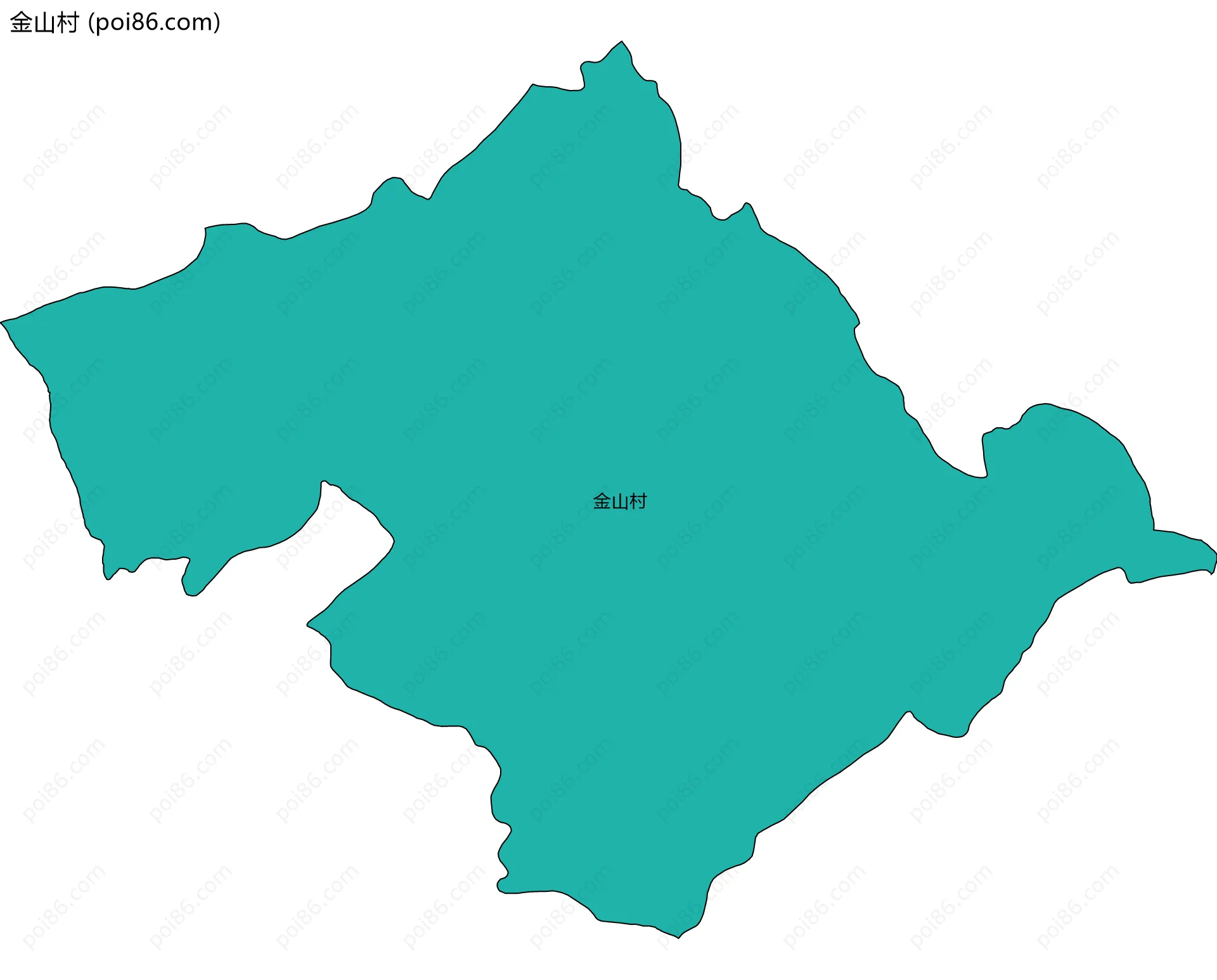 金山村边界地图