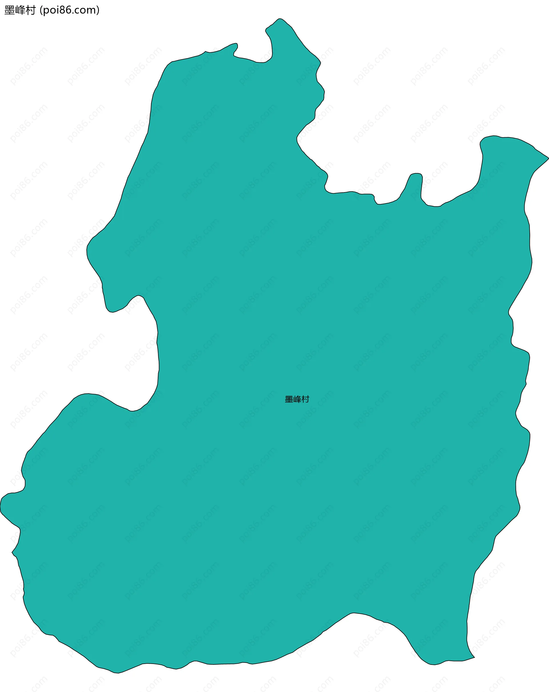 墨峰村边界地图