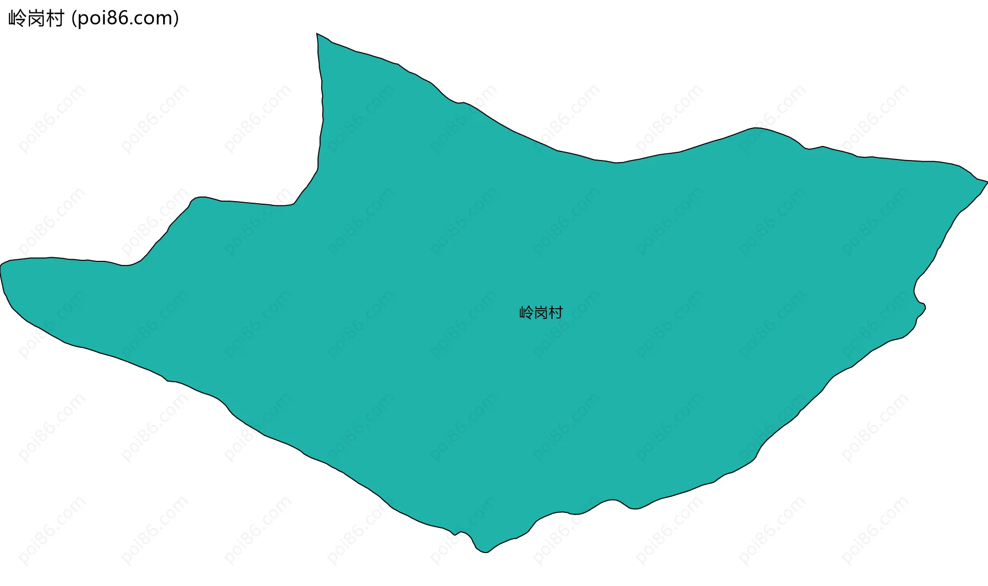 岭岗村边界地图