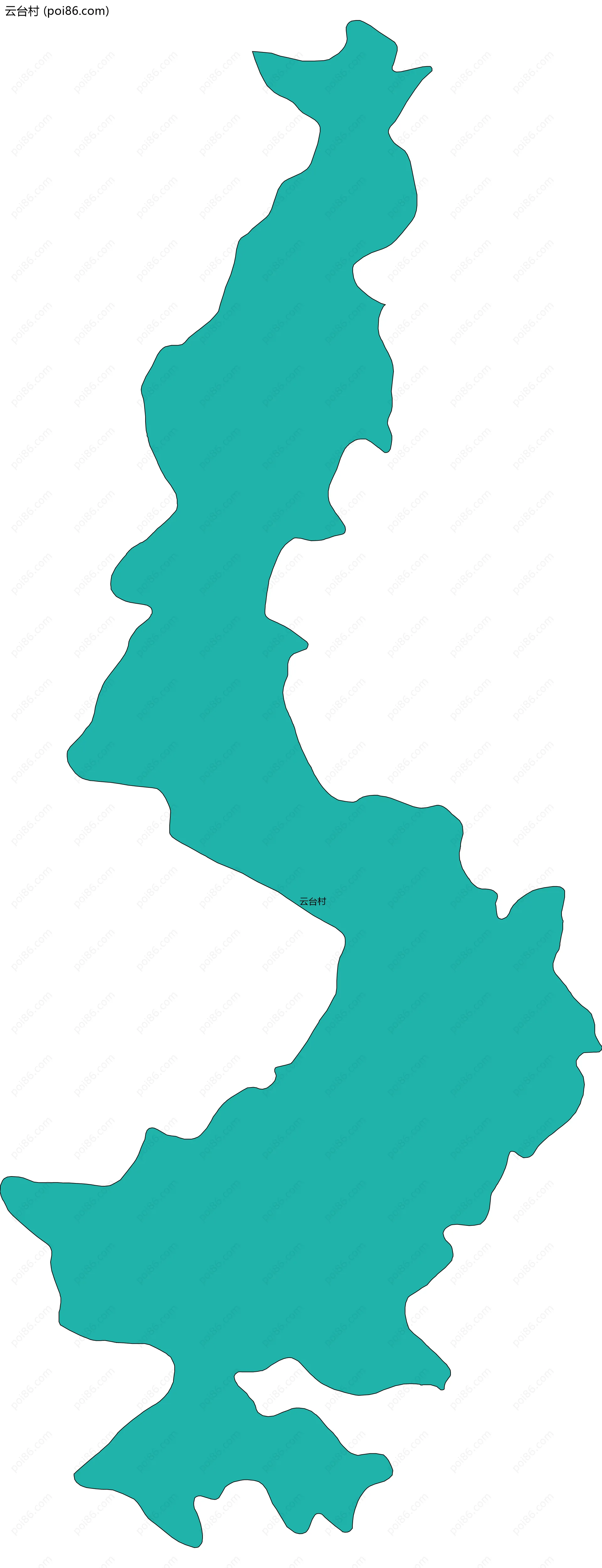 云台村边界地图