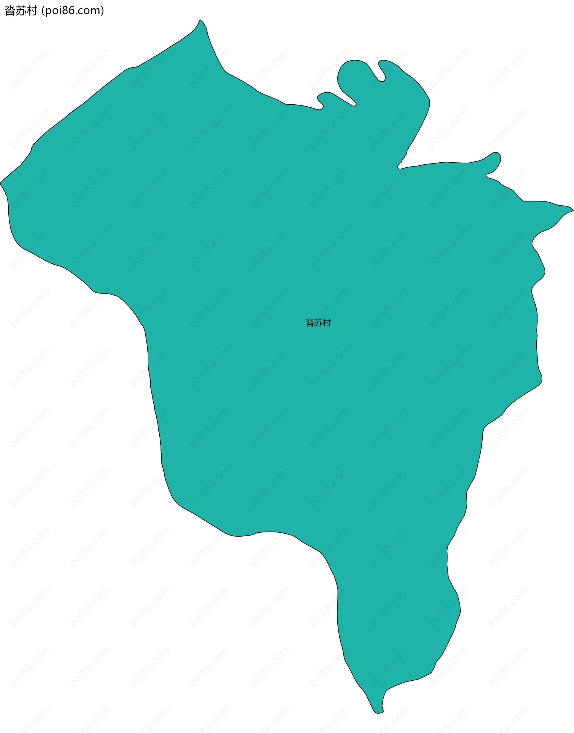 沓苏村边界地图