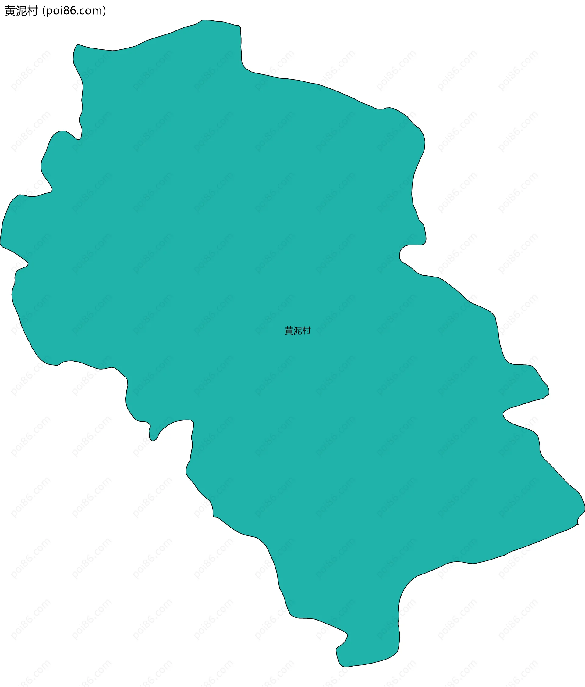 黄泥村边界地图