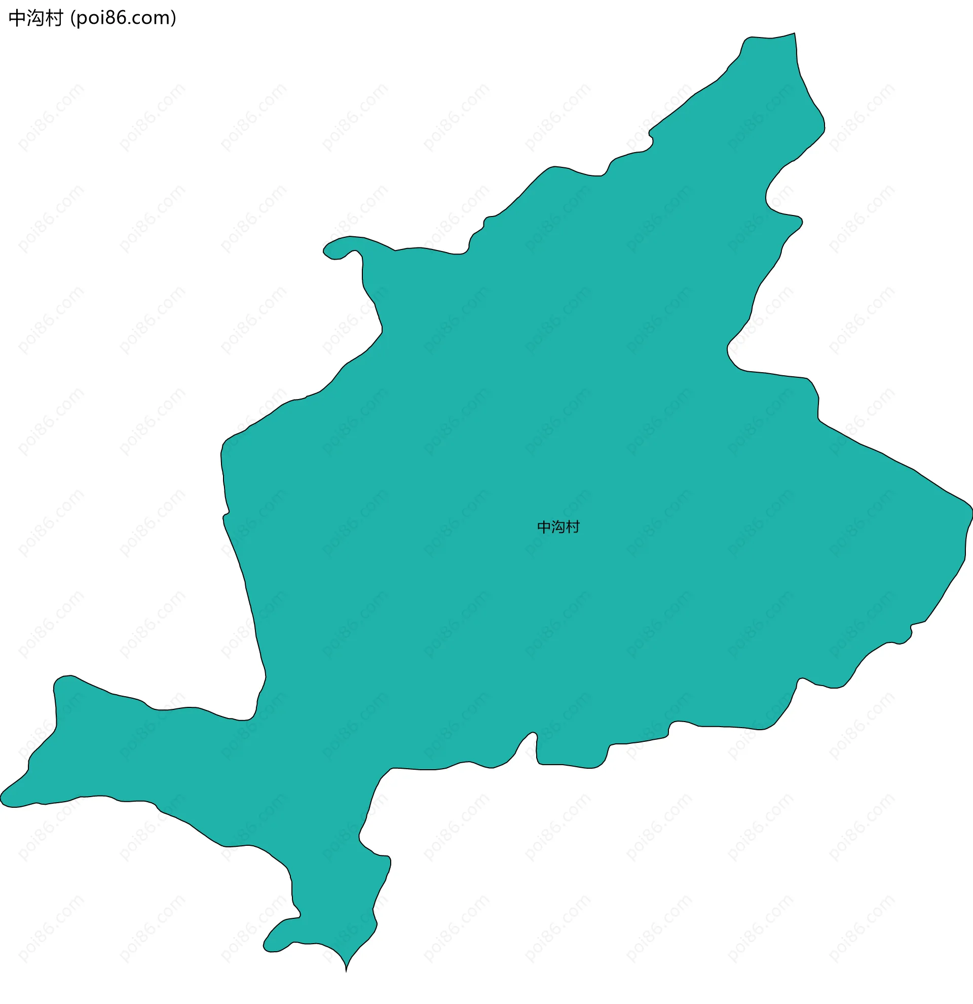 中沟村边界地图