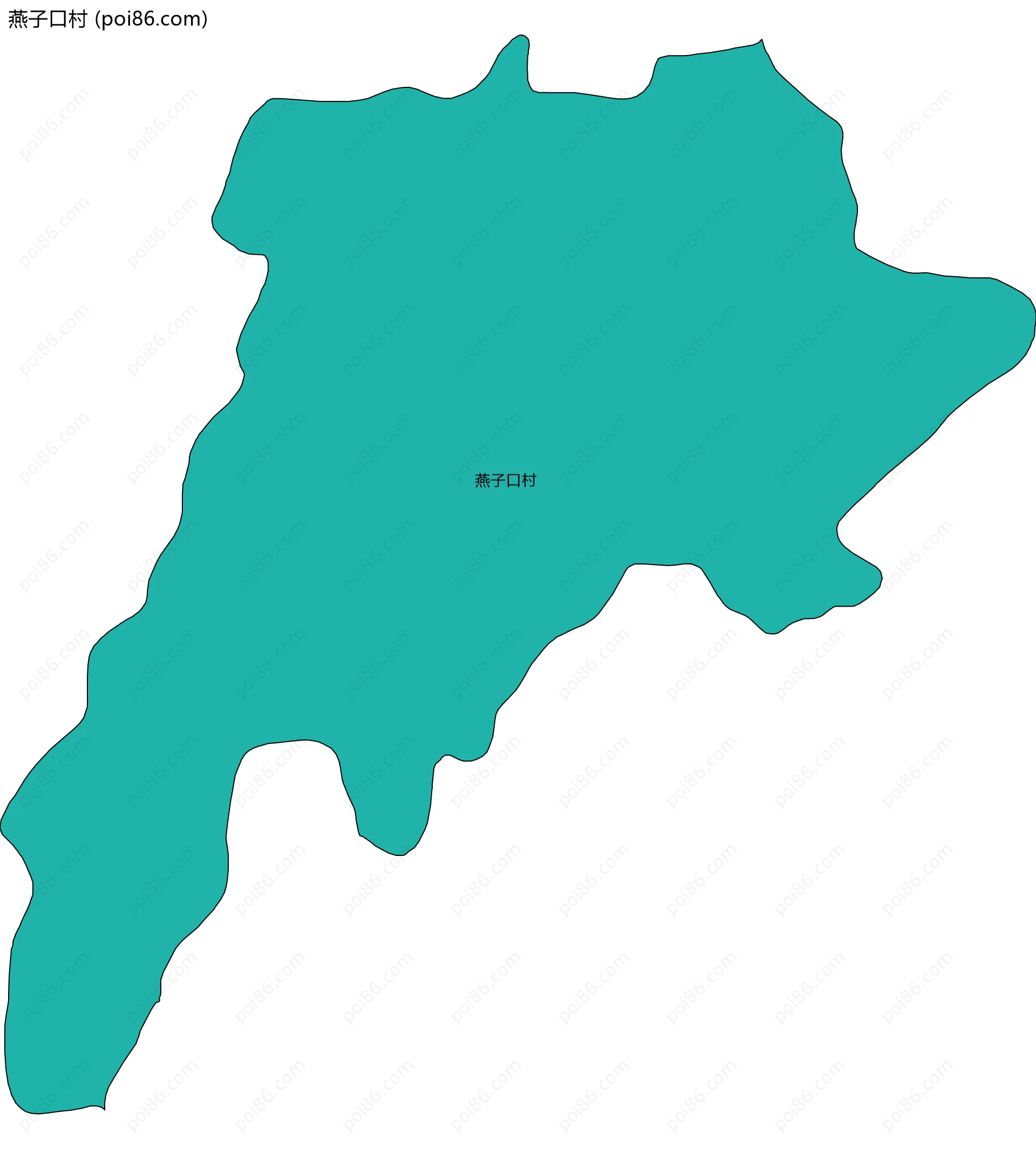 燕子口村边界地图