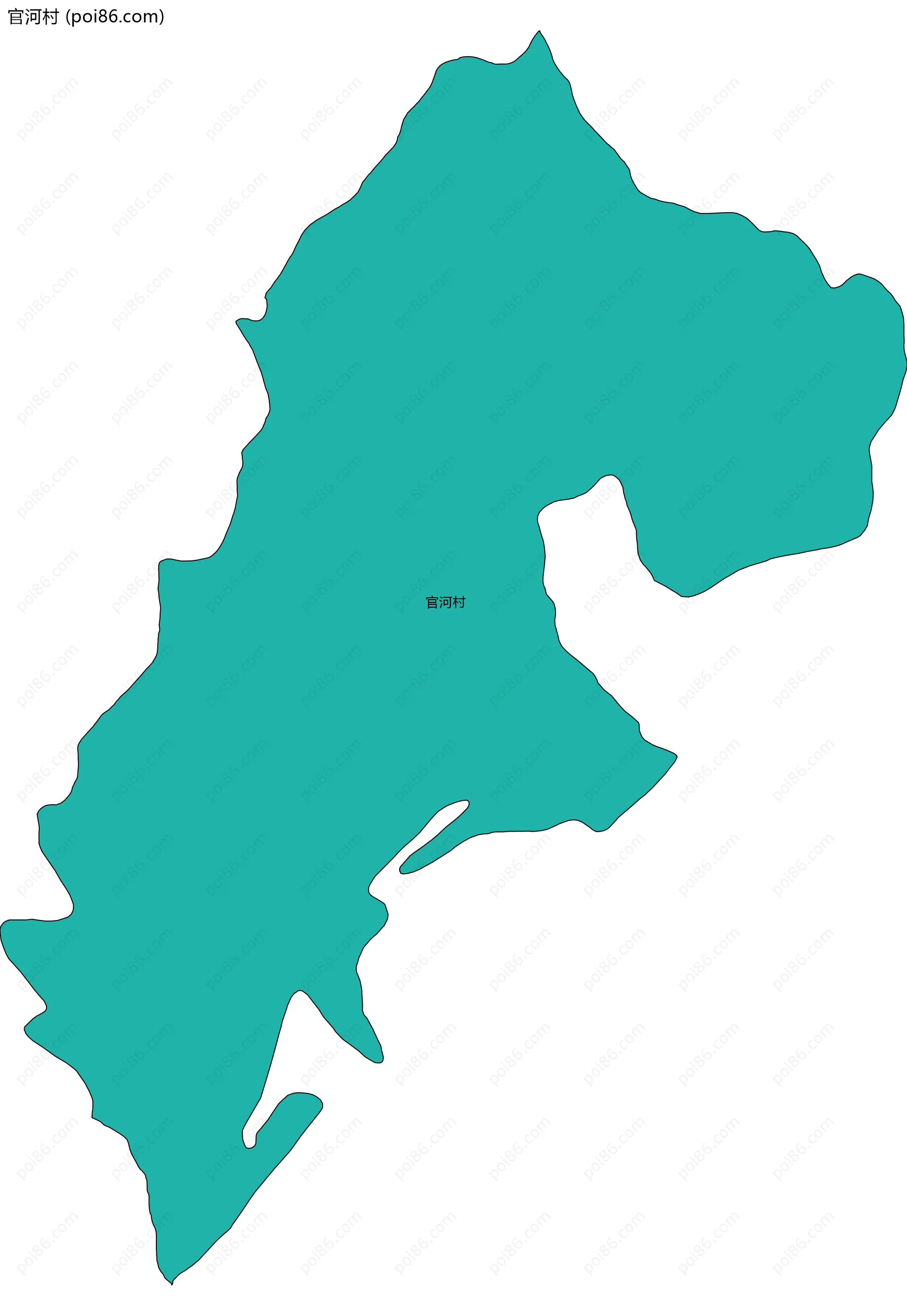 官河村边界地图