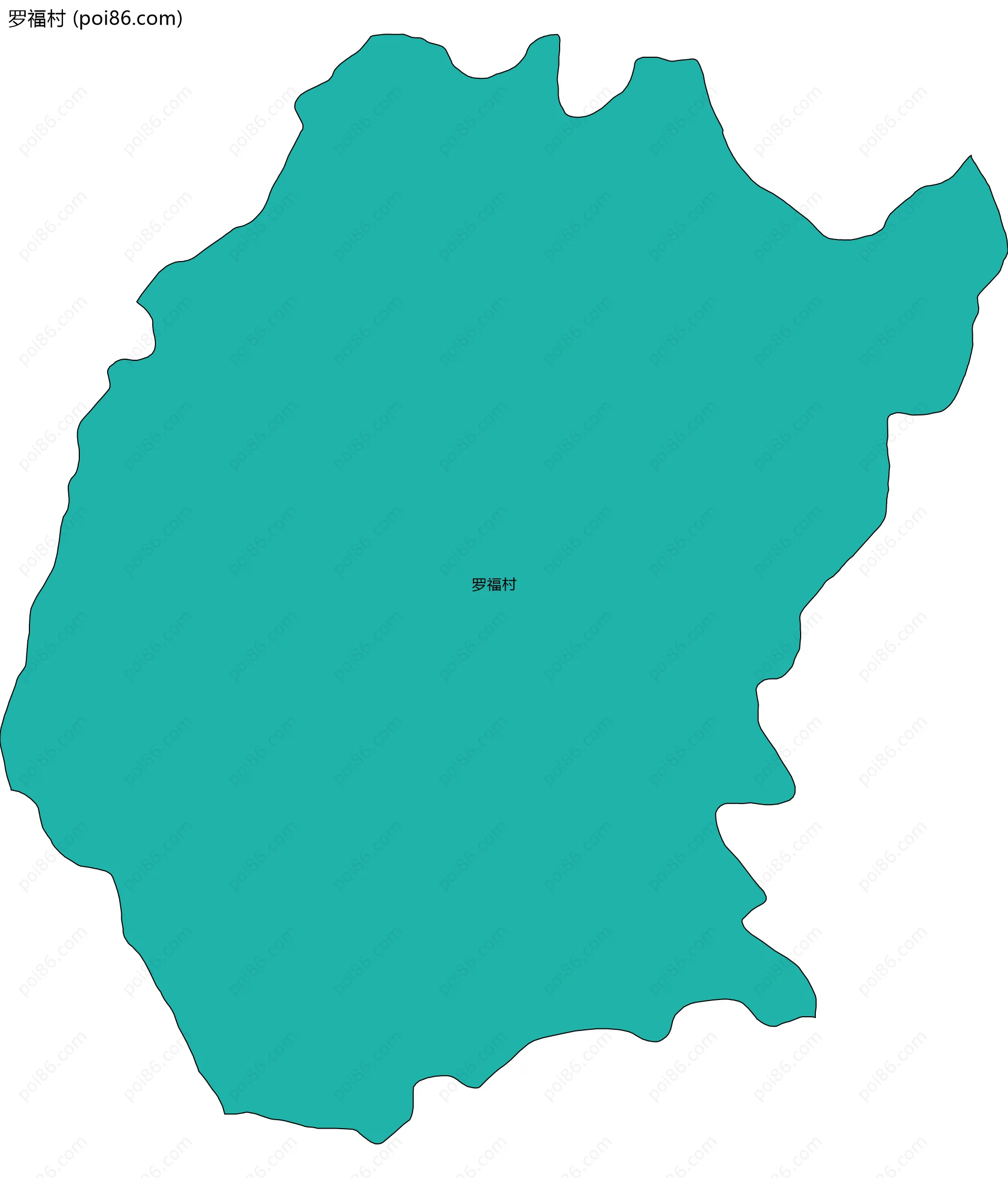 罗福村边界地图