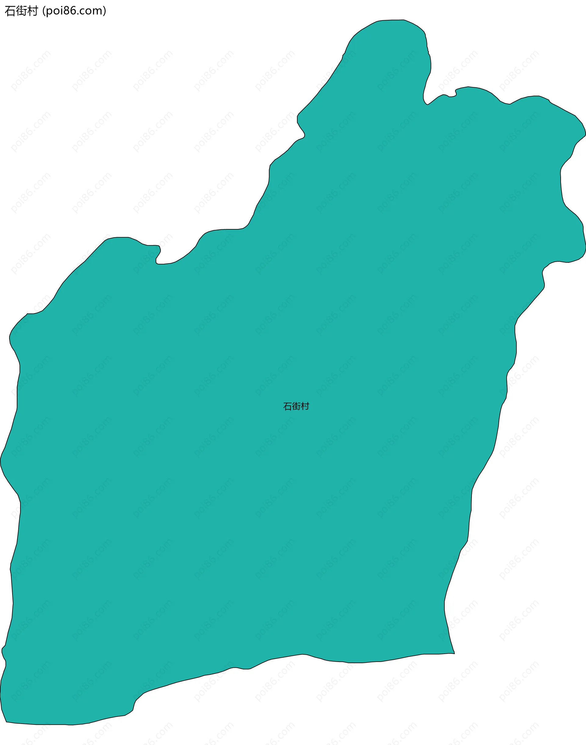 石街村边界地图