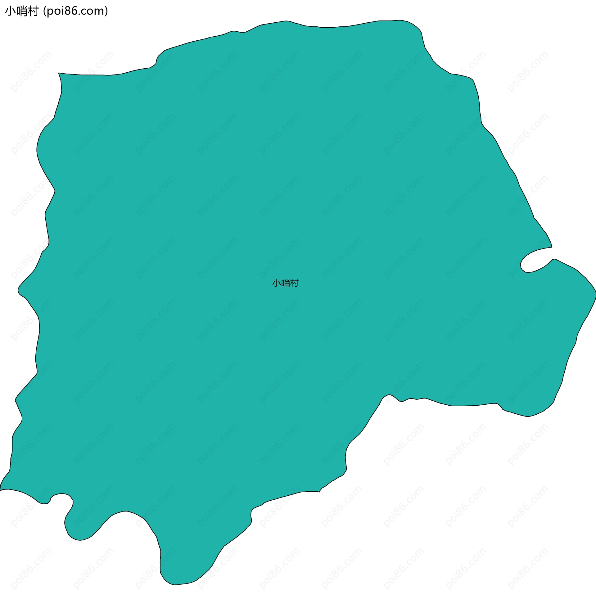 小哨村边界地图