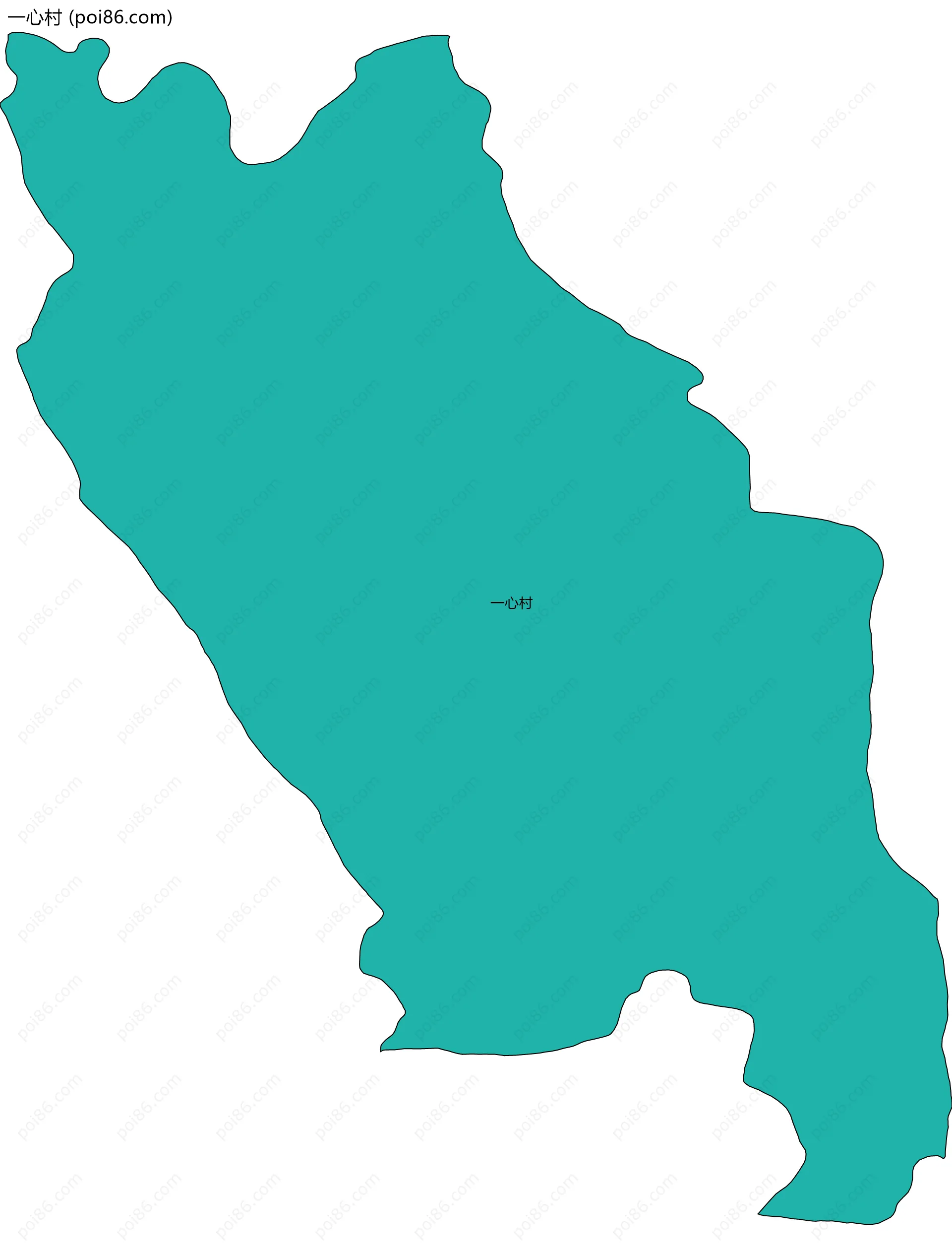 一心村边界地图