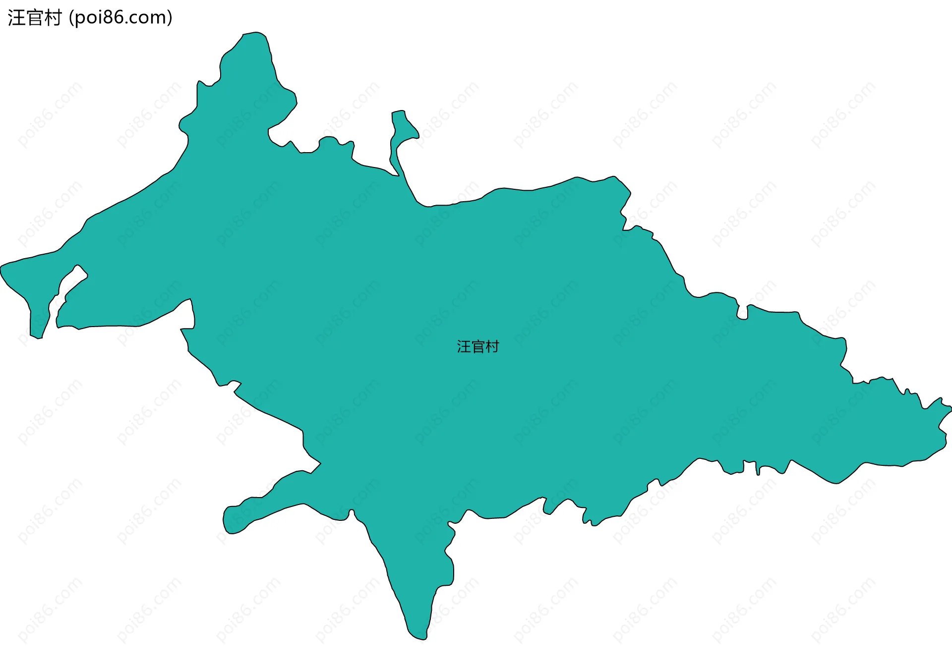 汪官村边界地图