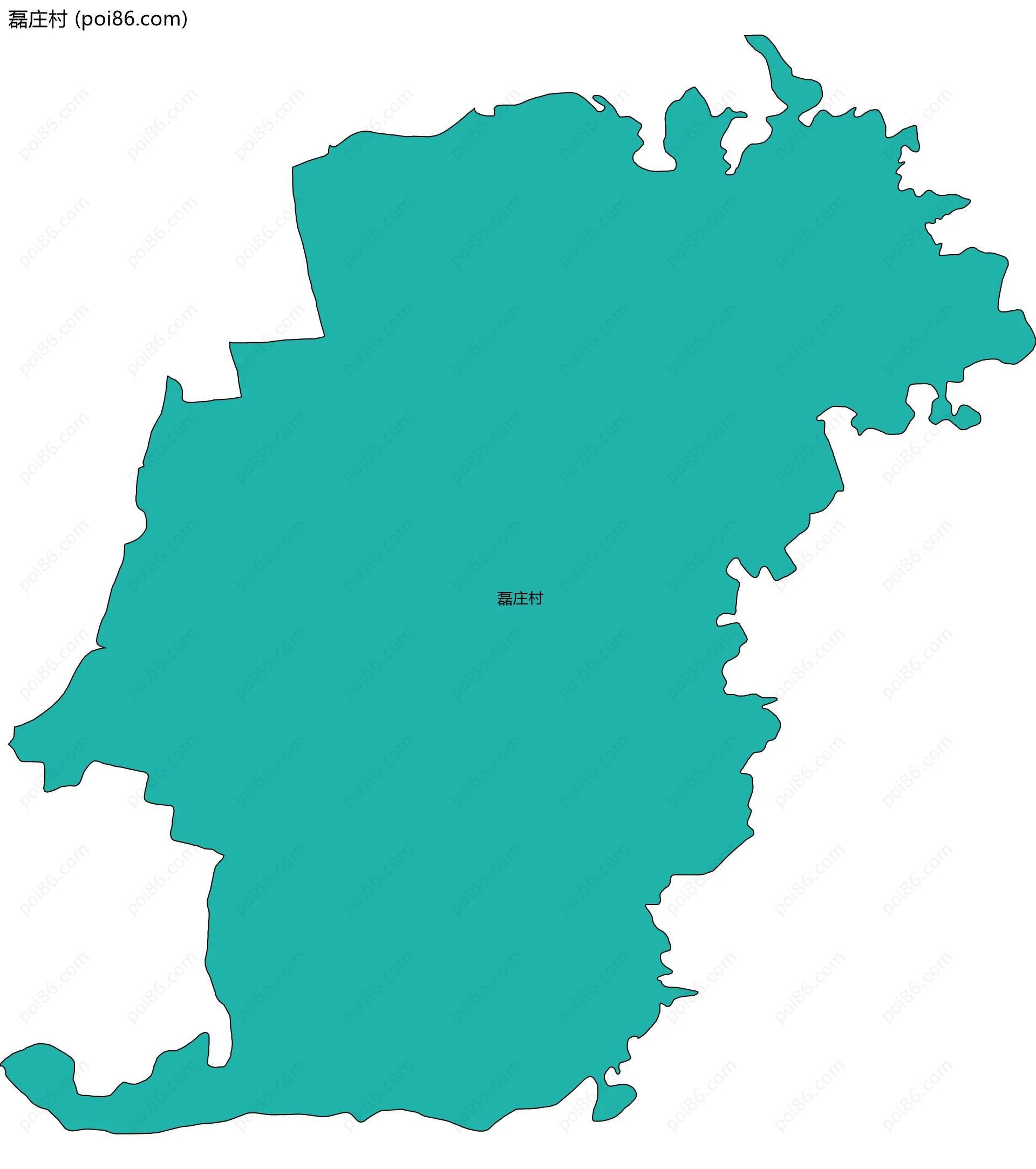 磊庄村边界地图