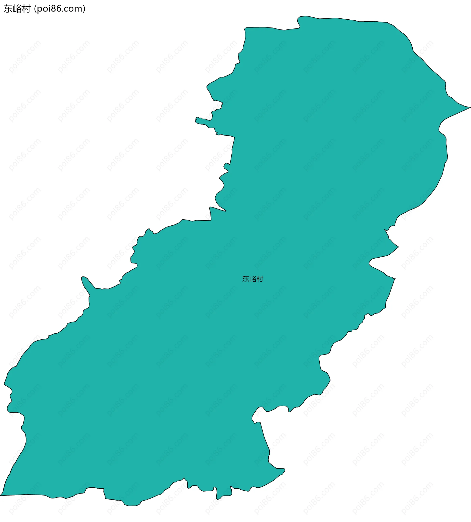 东峪村边界地图