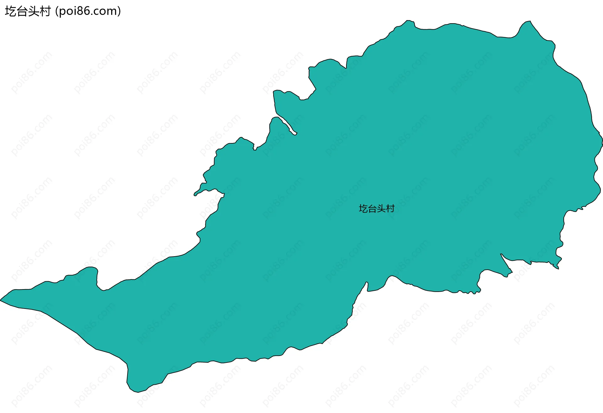 圪台头村边界地图