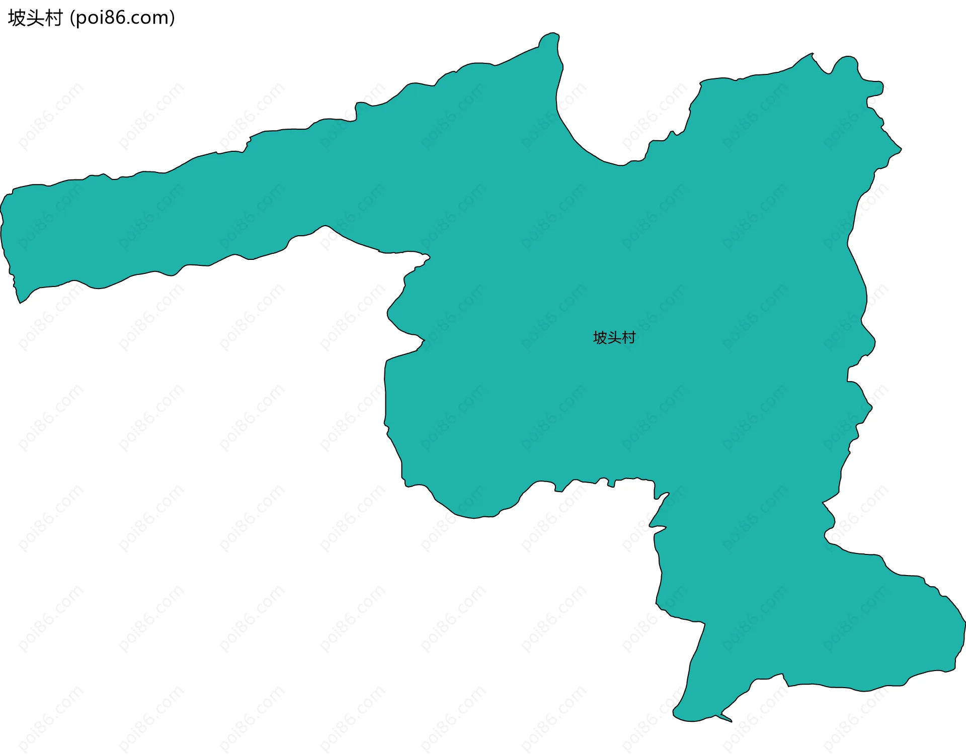 坡头村边界地图