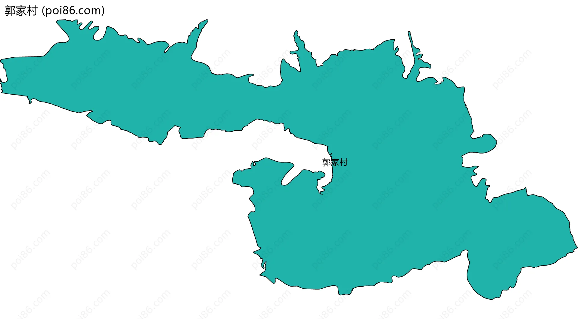 郭家村边界地图