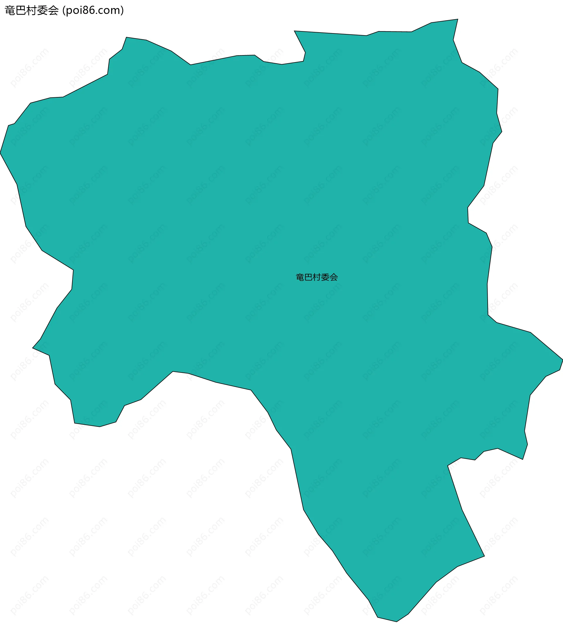 竜巴村委会边界地图