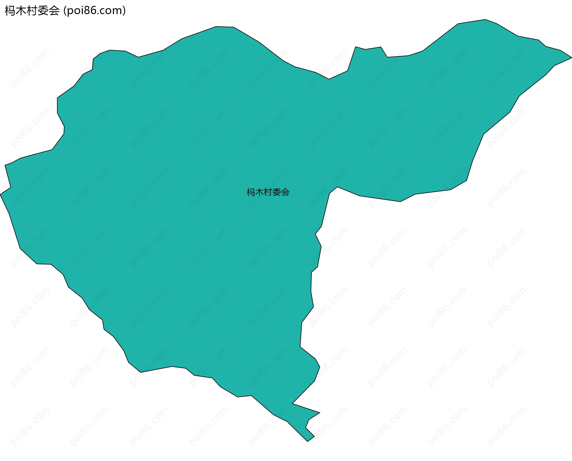 杩木村委会边界地图