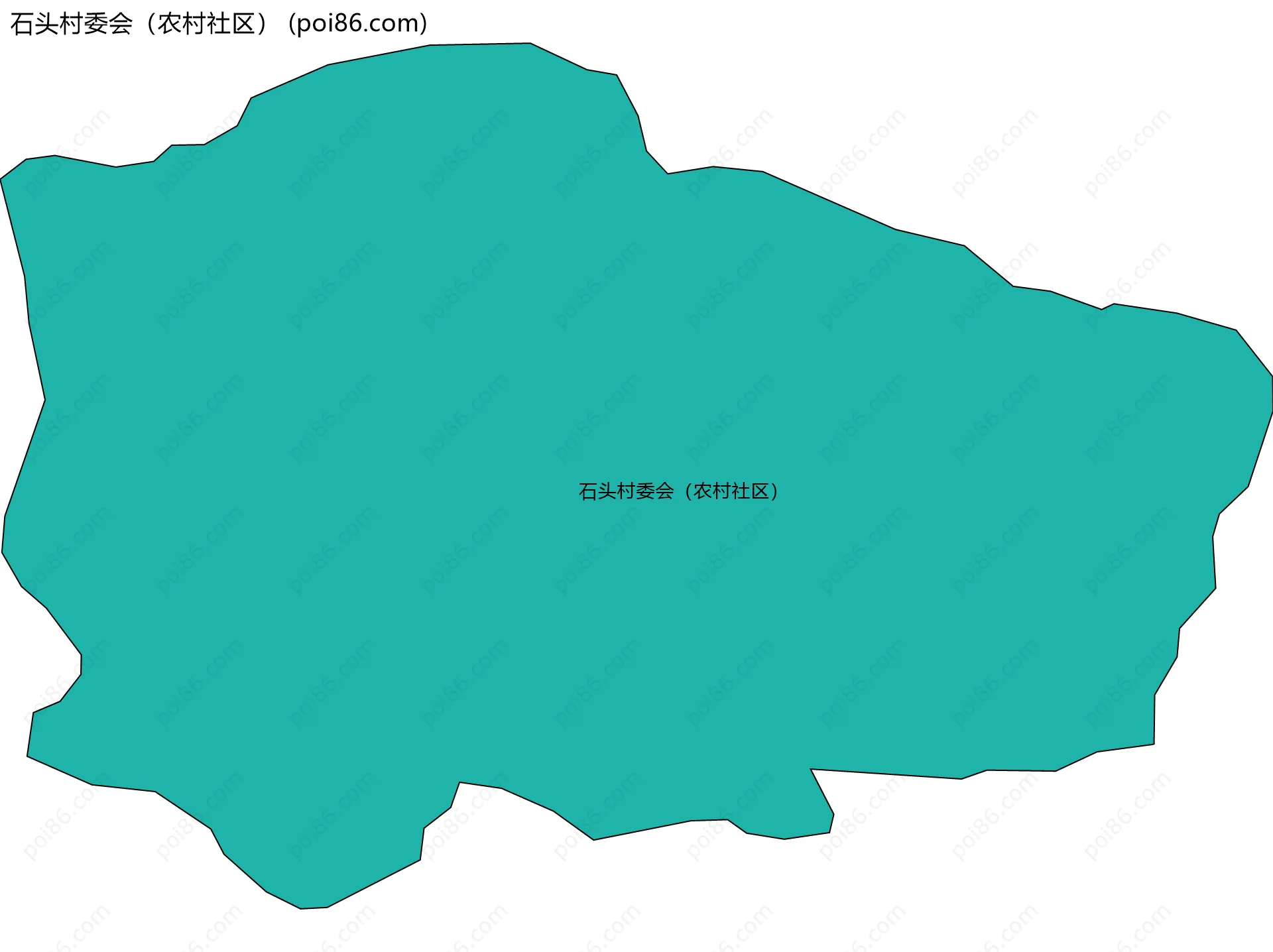石头村委会（农村社区）边界地图